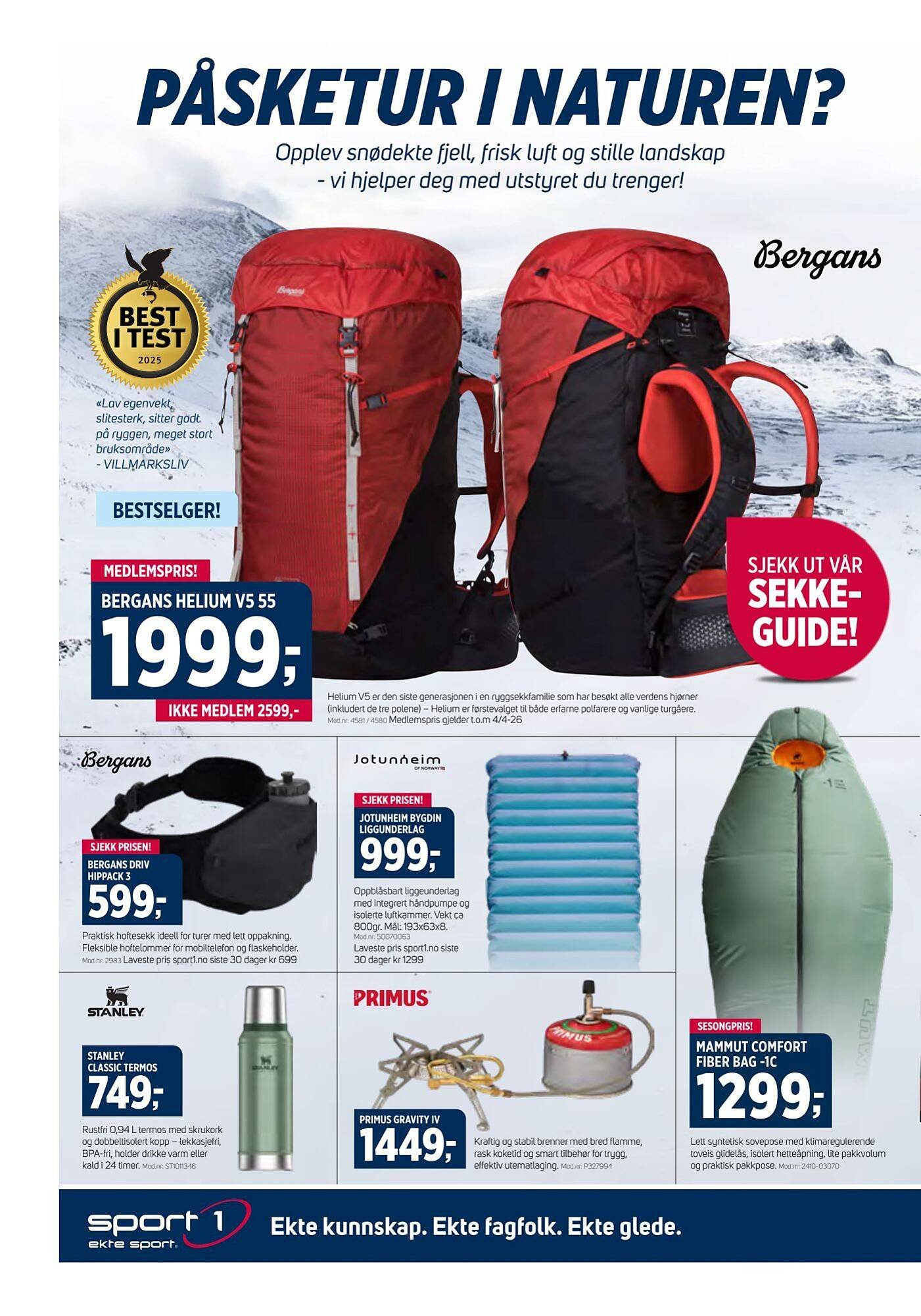 Sport 1 kundeavis (2026-03-15 - 2026-04-05)