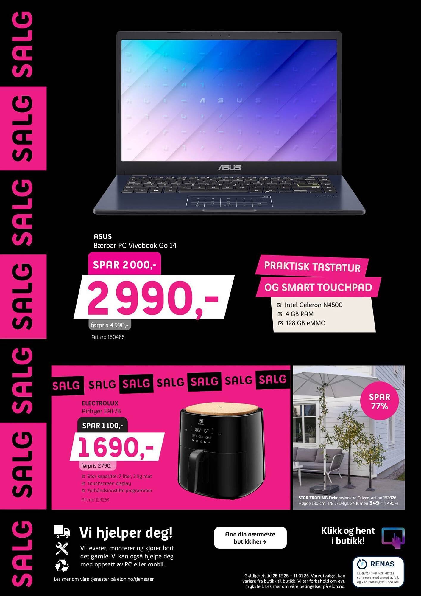 ELON kundeavis (2025-12-25 - 2026-01-12)