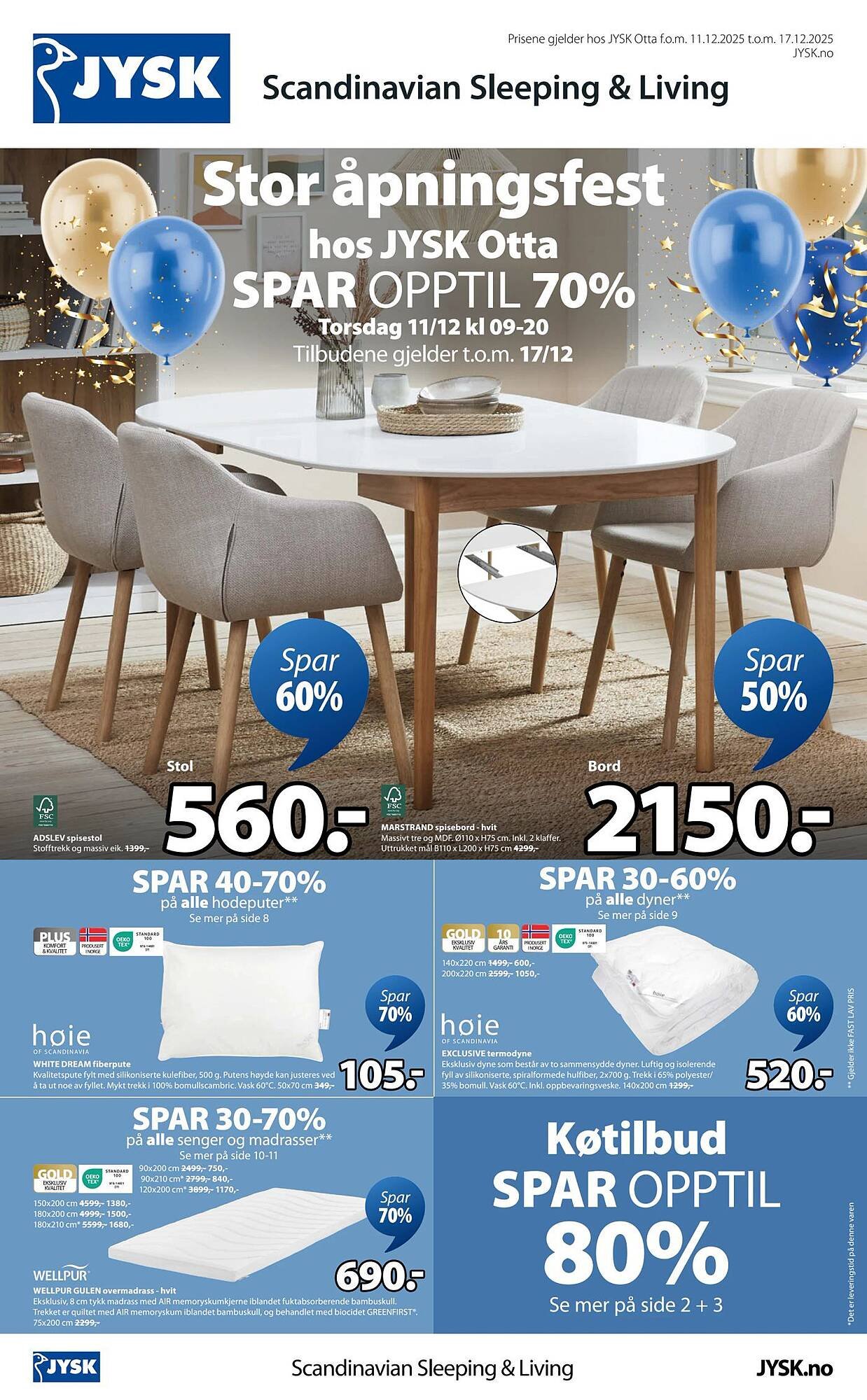 JYSK kundeavis (2025-12-11 - 2025-12-17)