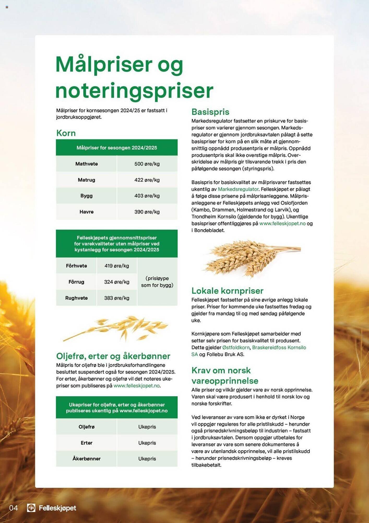 Felleskjøpet Kundeavis (2024-06-20 - 2025-12-31)