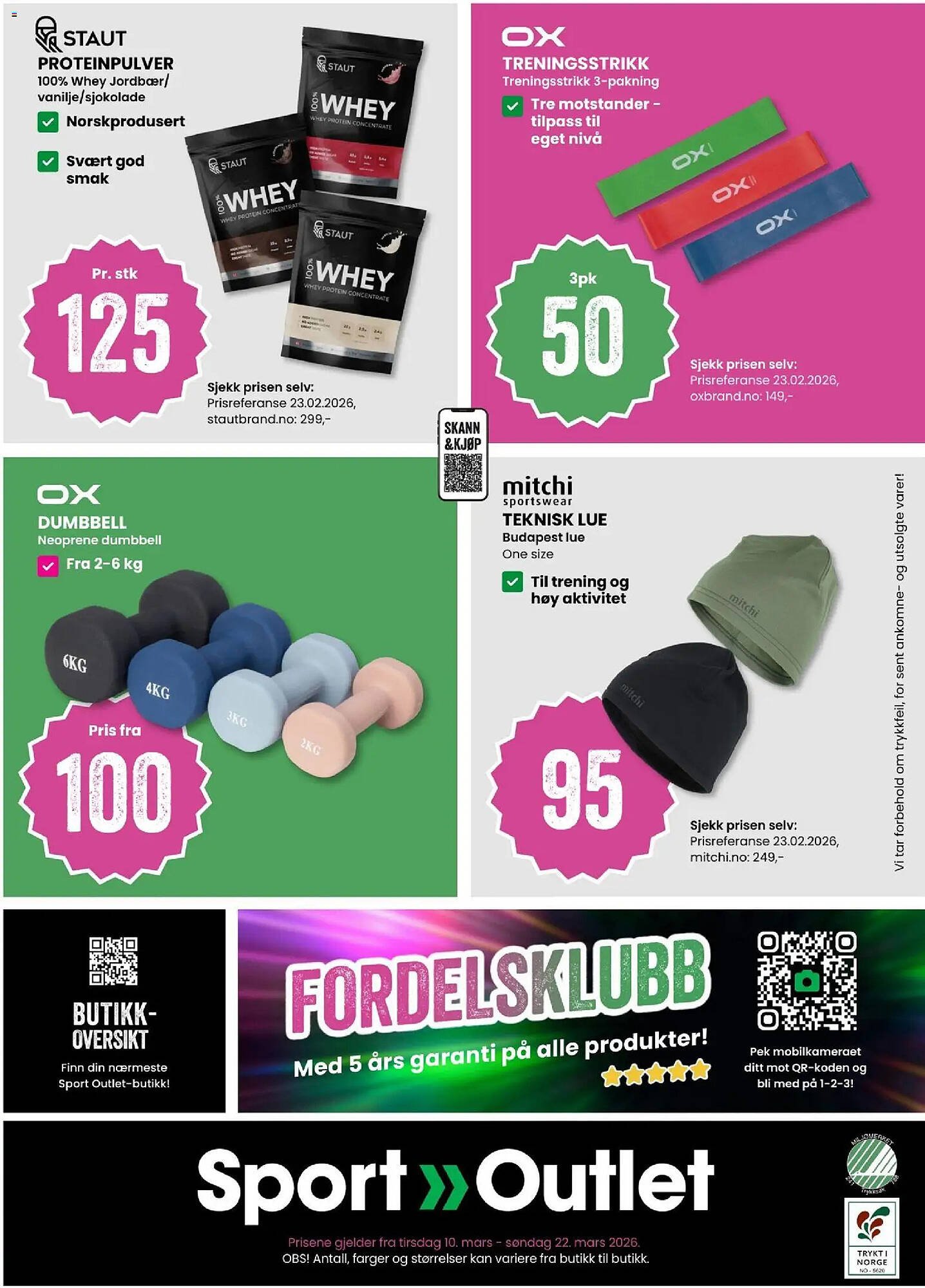 Sport Outlet kundeavis (2026-03-10 - 2026-03-22)