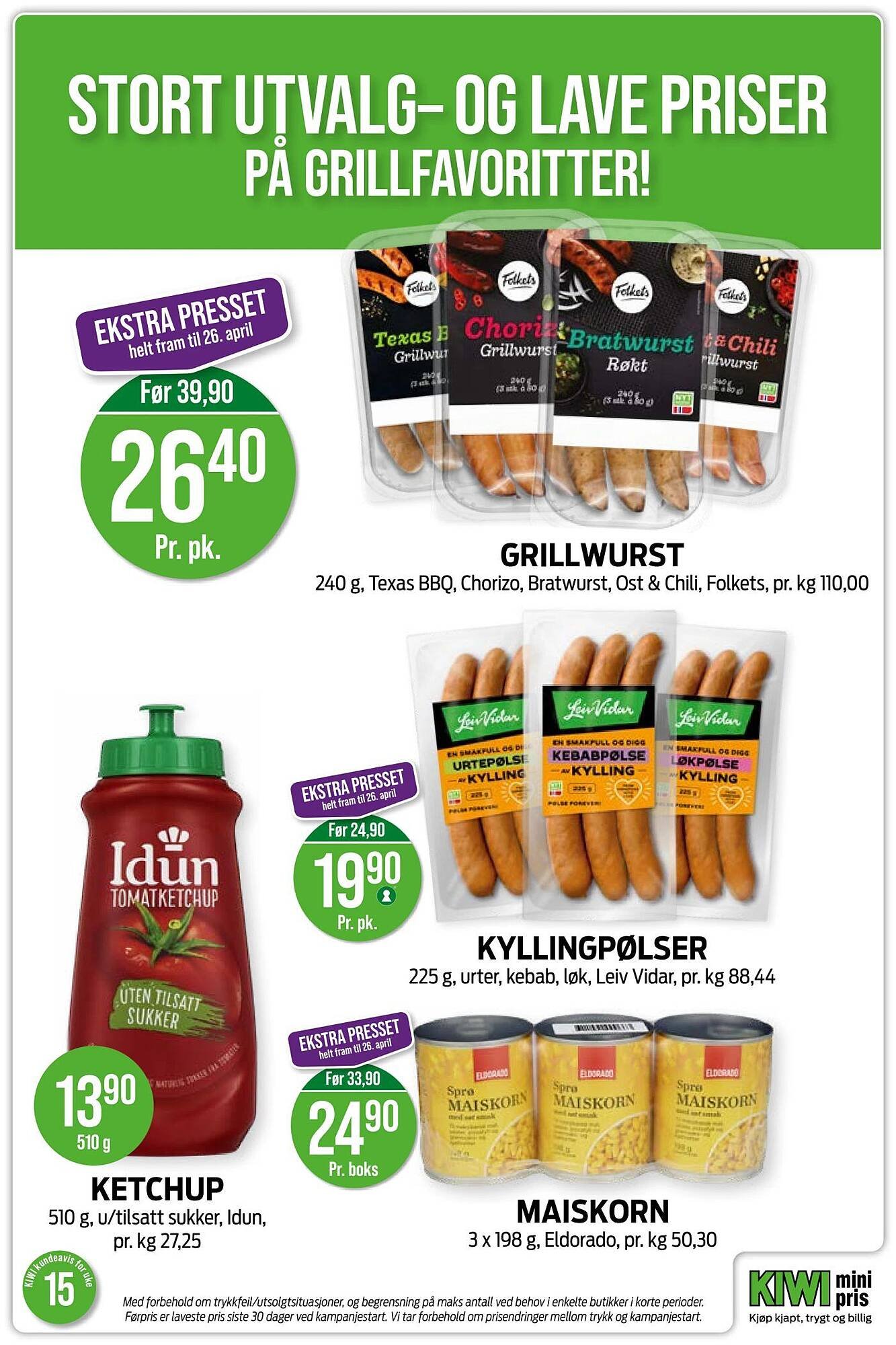 Kiwi kundeavis (2026-04-06 - 2026-04-12)