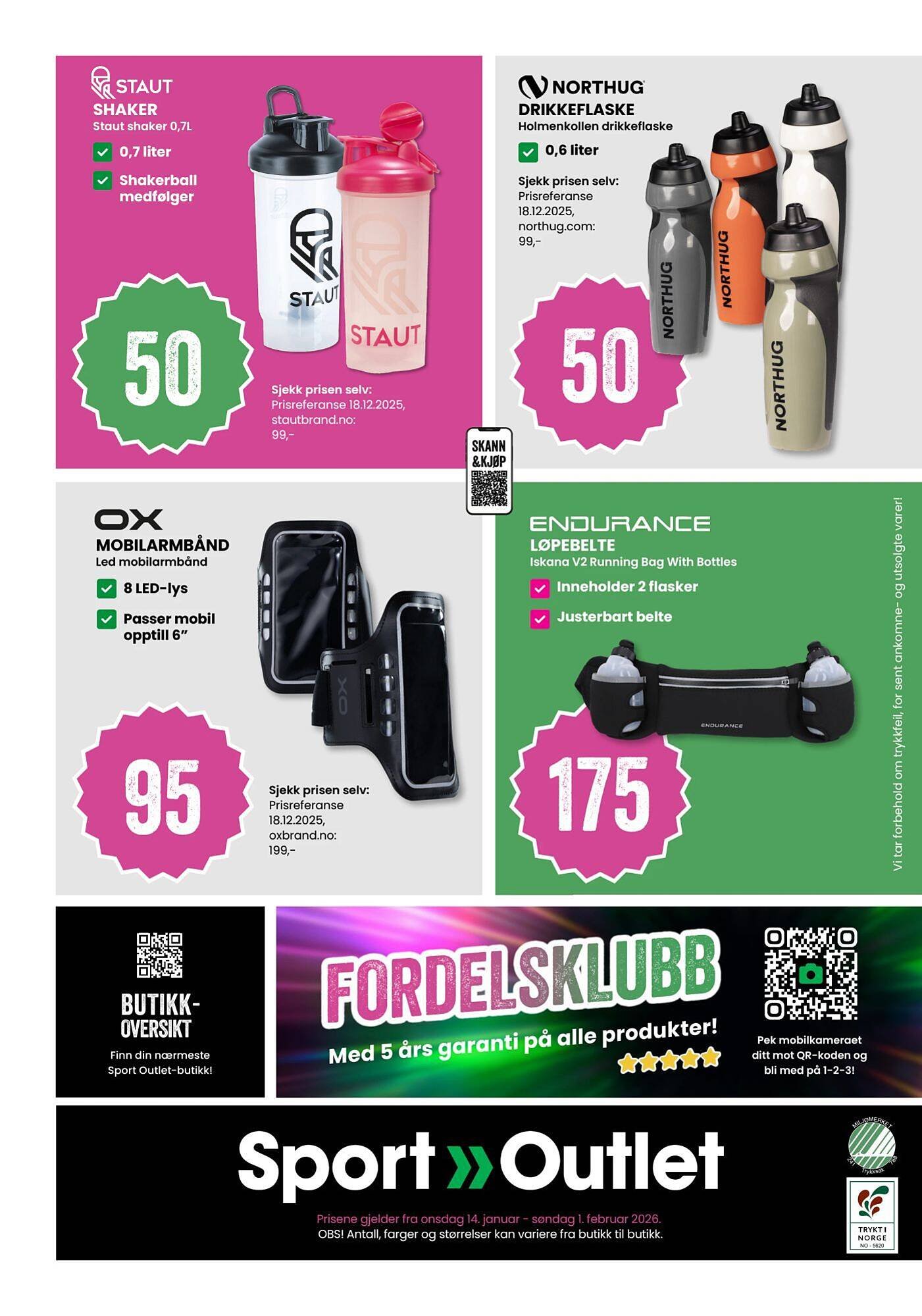 Sport Outlet kundeavis (2026-01-14 - 2026-02-02)