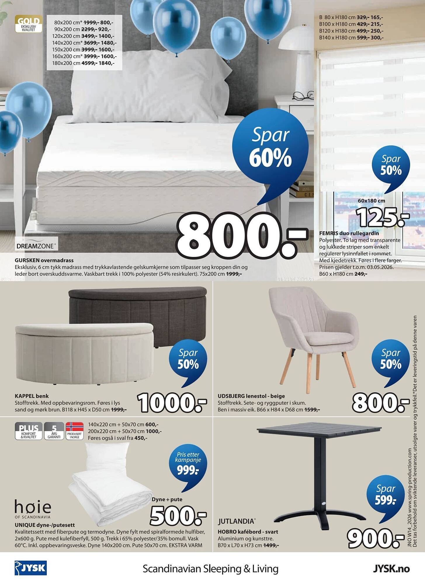 JYSK kundeavis (2026-03-30 - 2026-04-12)