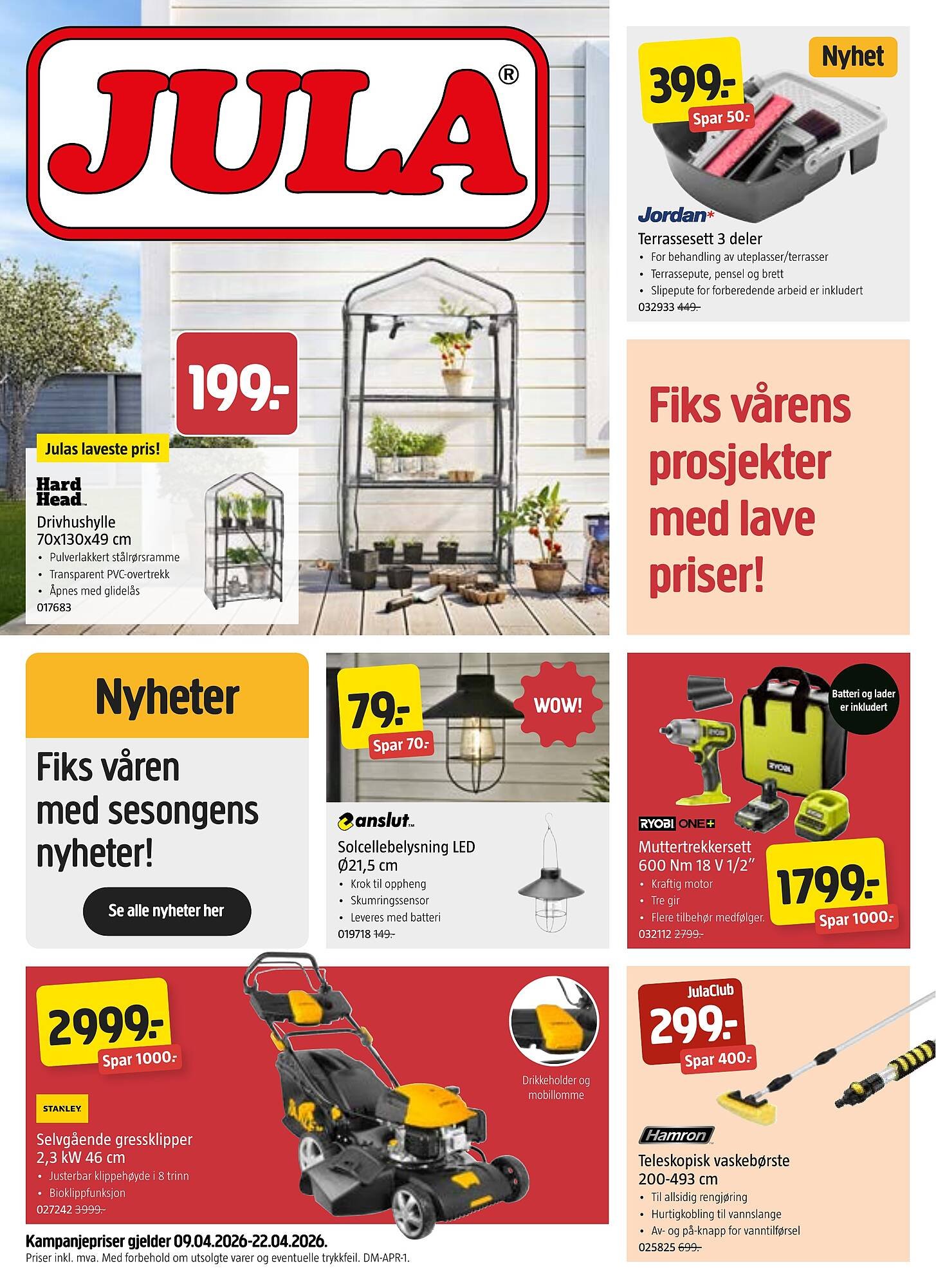 Jula kundeavis (2026-04-09 - 2026-04-22)