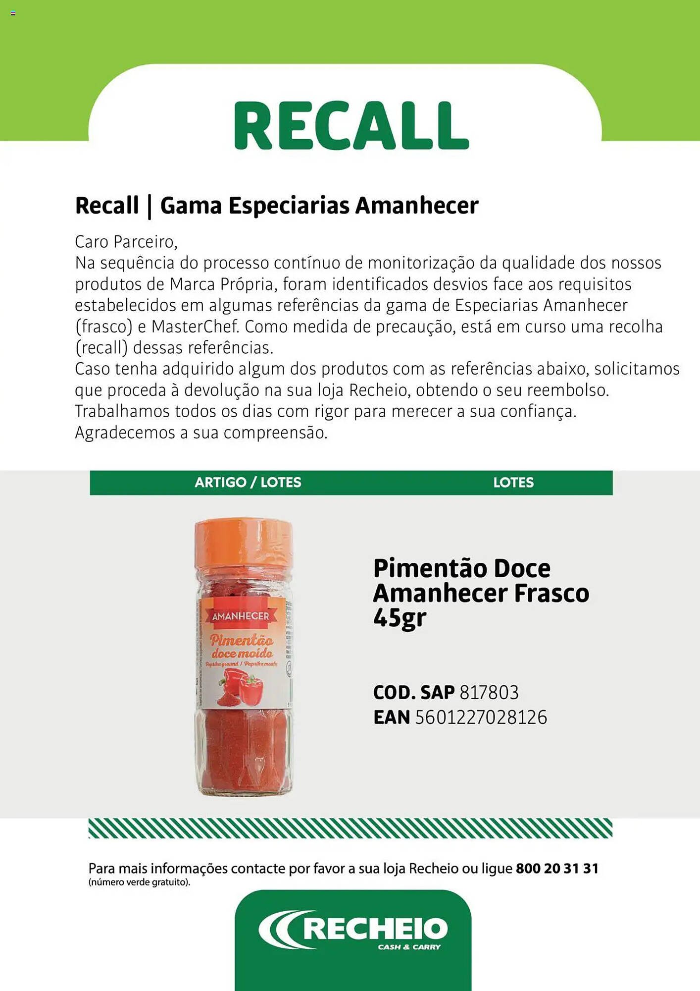 Folheto Recheio (2025-07-30 - 2026-01-01) | 5