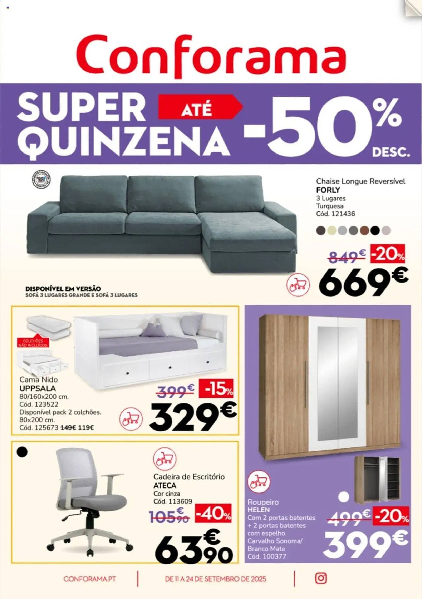 Folheto Conforama (2025-09-11 - 2025-09-25) | 1