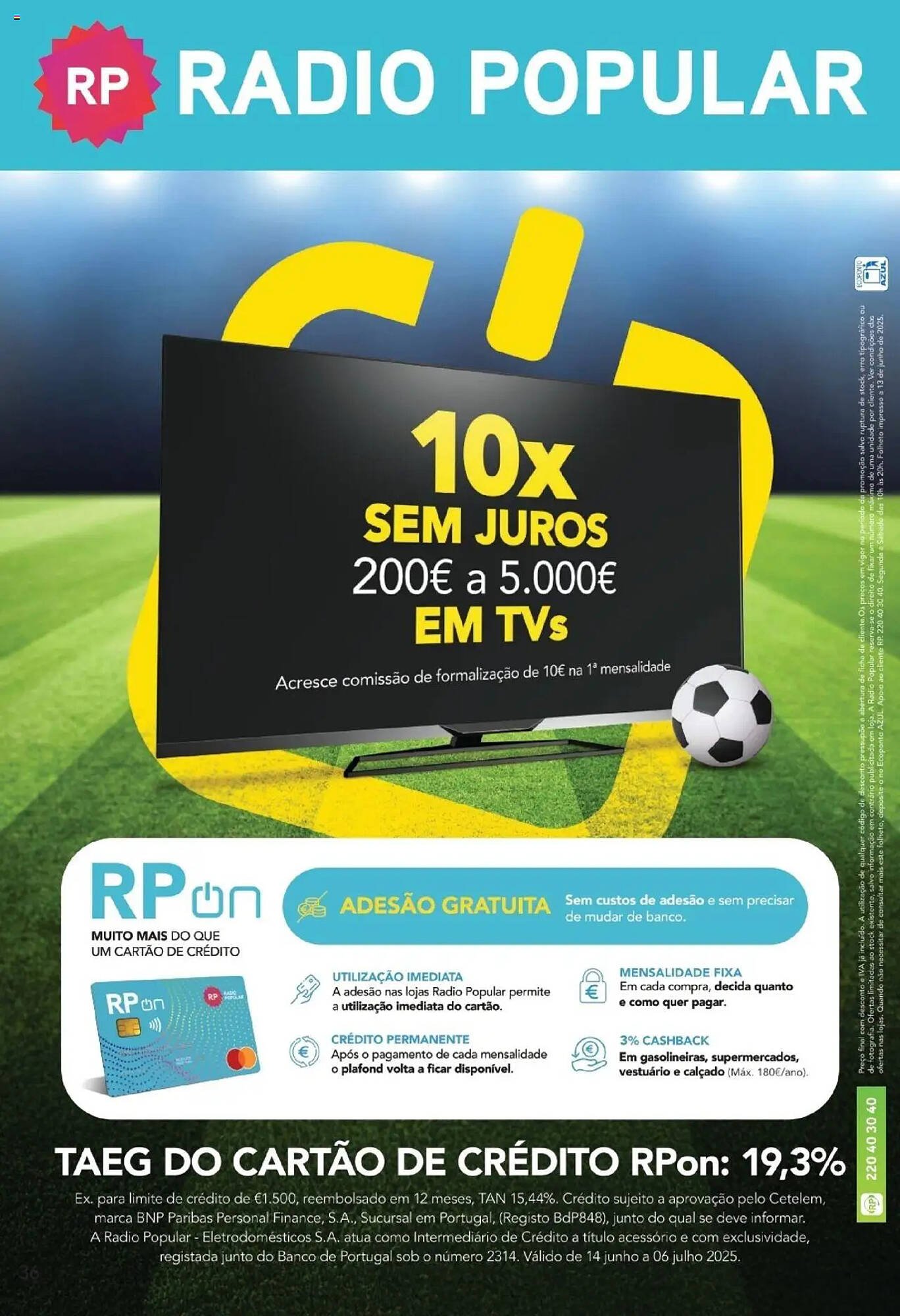 Folheto Radio Popular (2025-07-07 - 2025-12-14) | 36