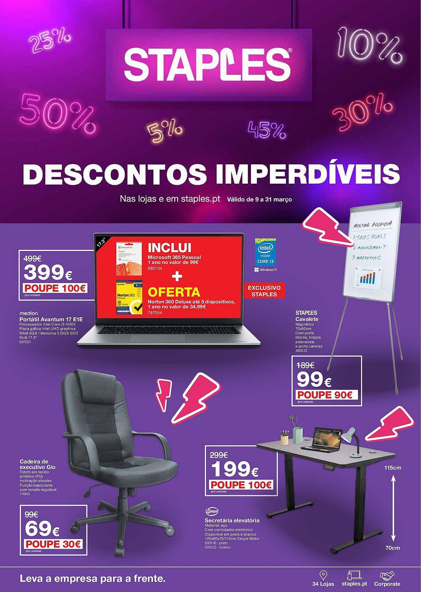 Folheto Staples (2026-03-09 - 2026-03-31) | 1