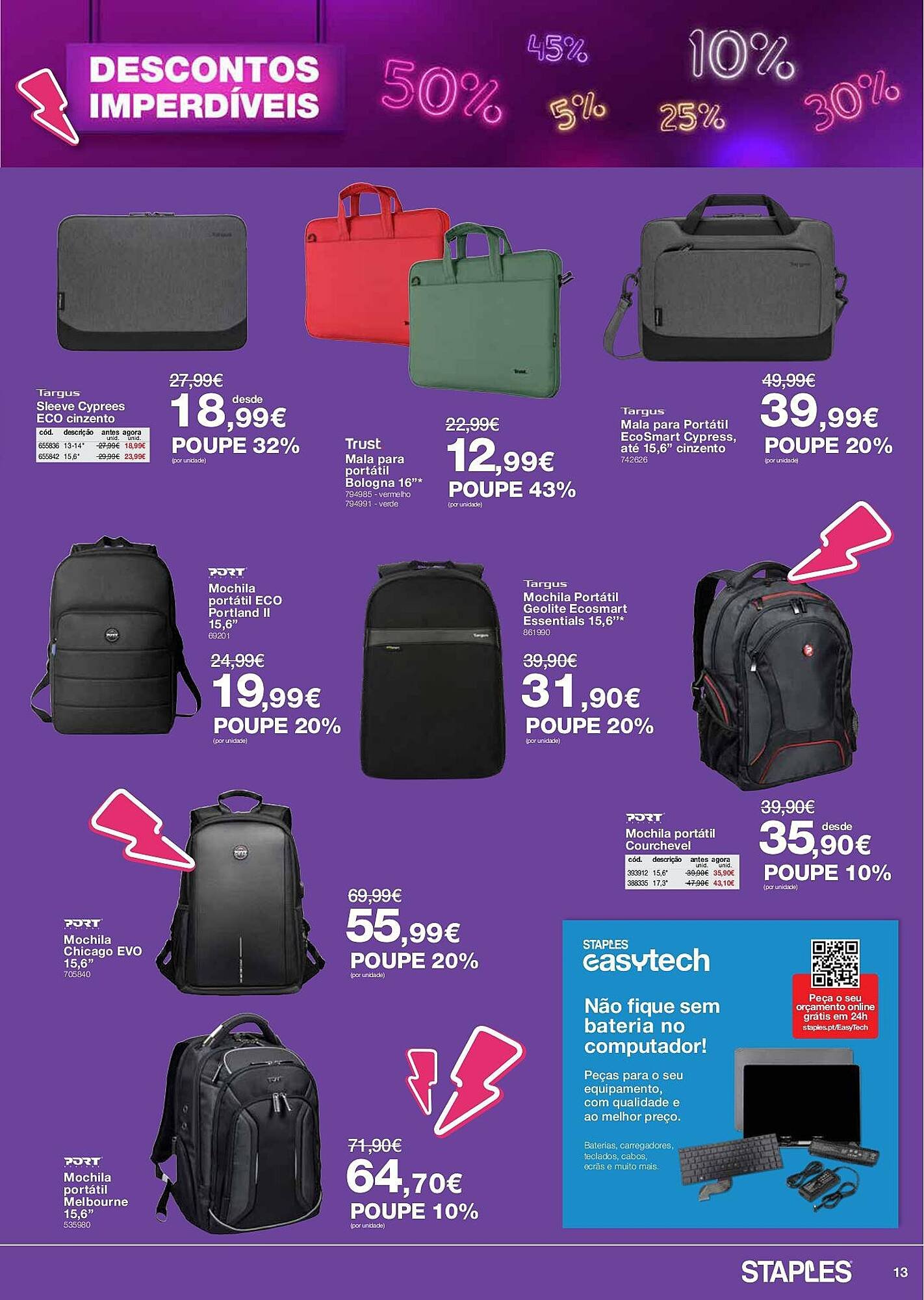 Folheto Staples (2026-03-09 - 2026-03-31) | 13