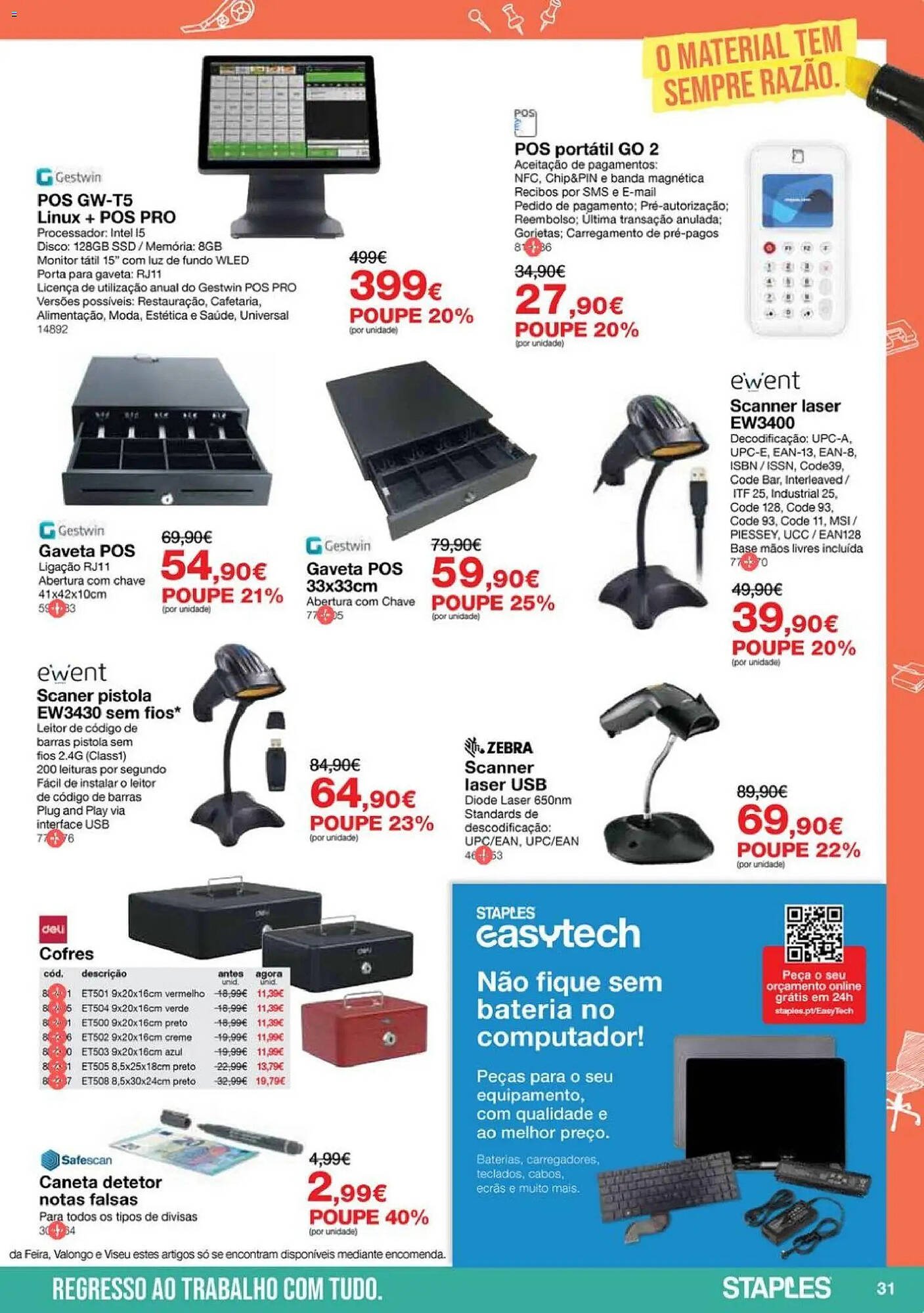 Folheto Staples (2026-01-05 - 2026-02-16) | 31