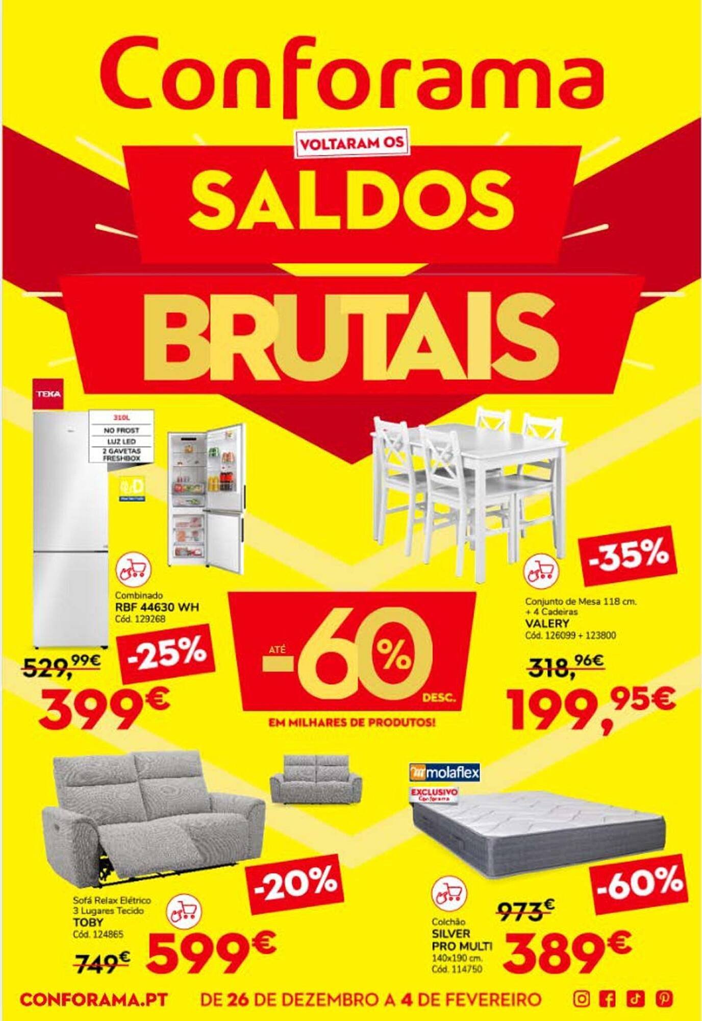 Folheto Conforama (2025-12-29 - 2026-02-04) | 1