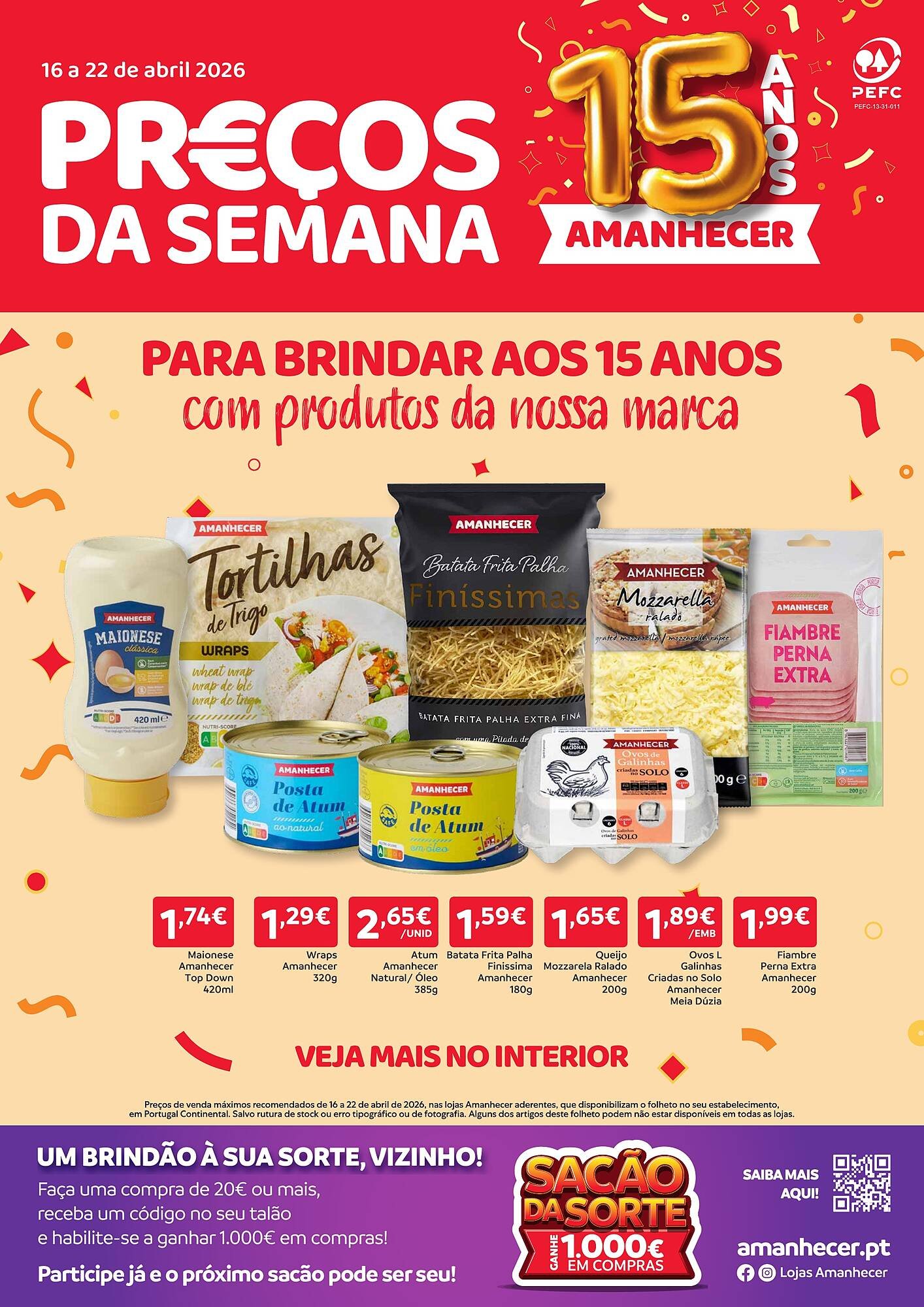 Folheto Amanhecer (2026-04-16 - 2026-04-22) | 1