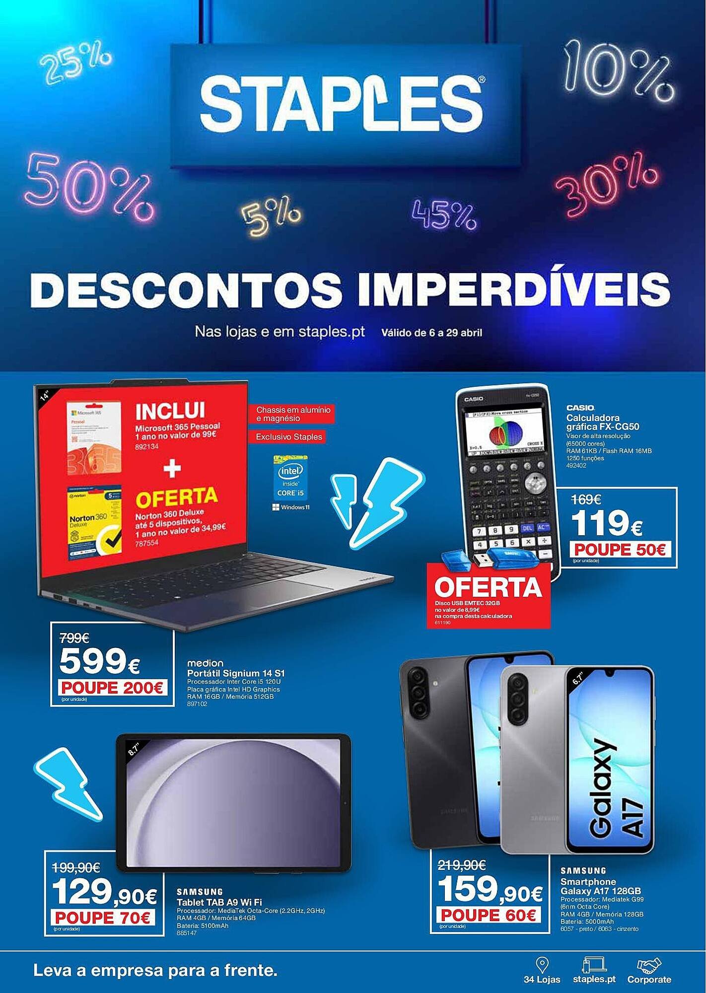 Folheto Staples (2026-04-02 - 2026-04-29) | 1