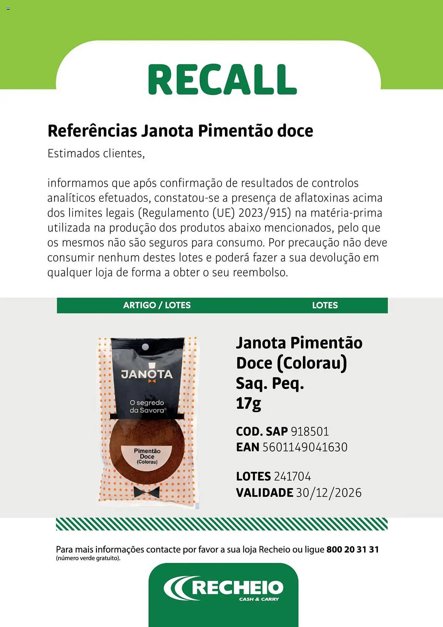 Folheto Recheio (2025-12-24 - 2026-12-30) | 2