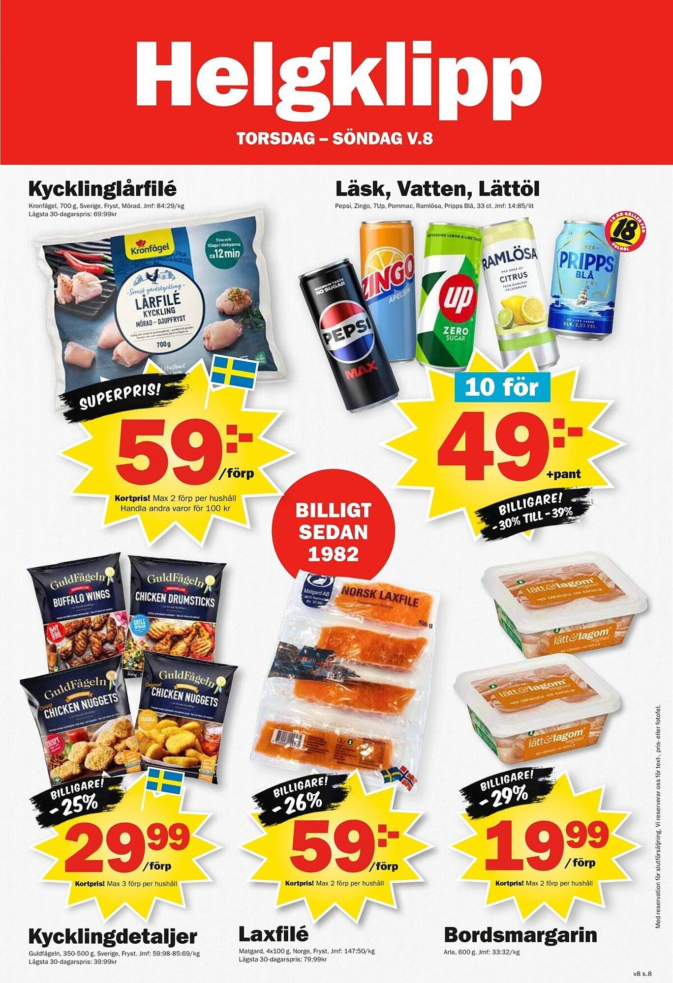 Pekås reklamblad