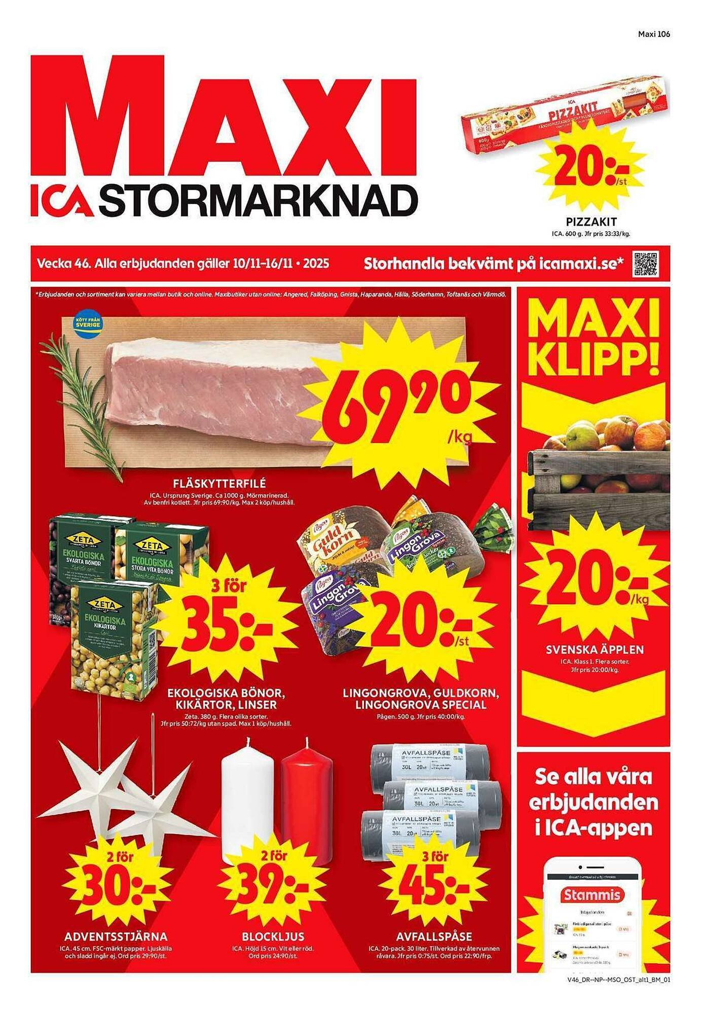 ICA Maxi reklamblad (2025-11-10 - 2025-11-16)
