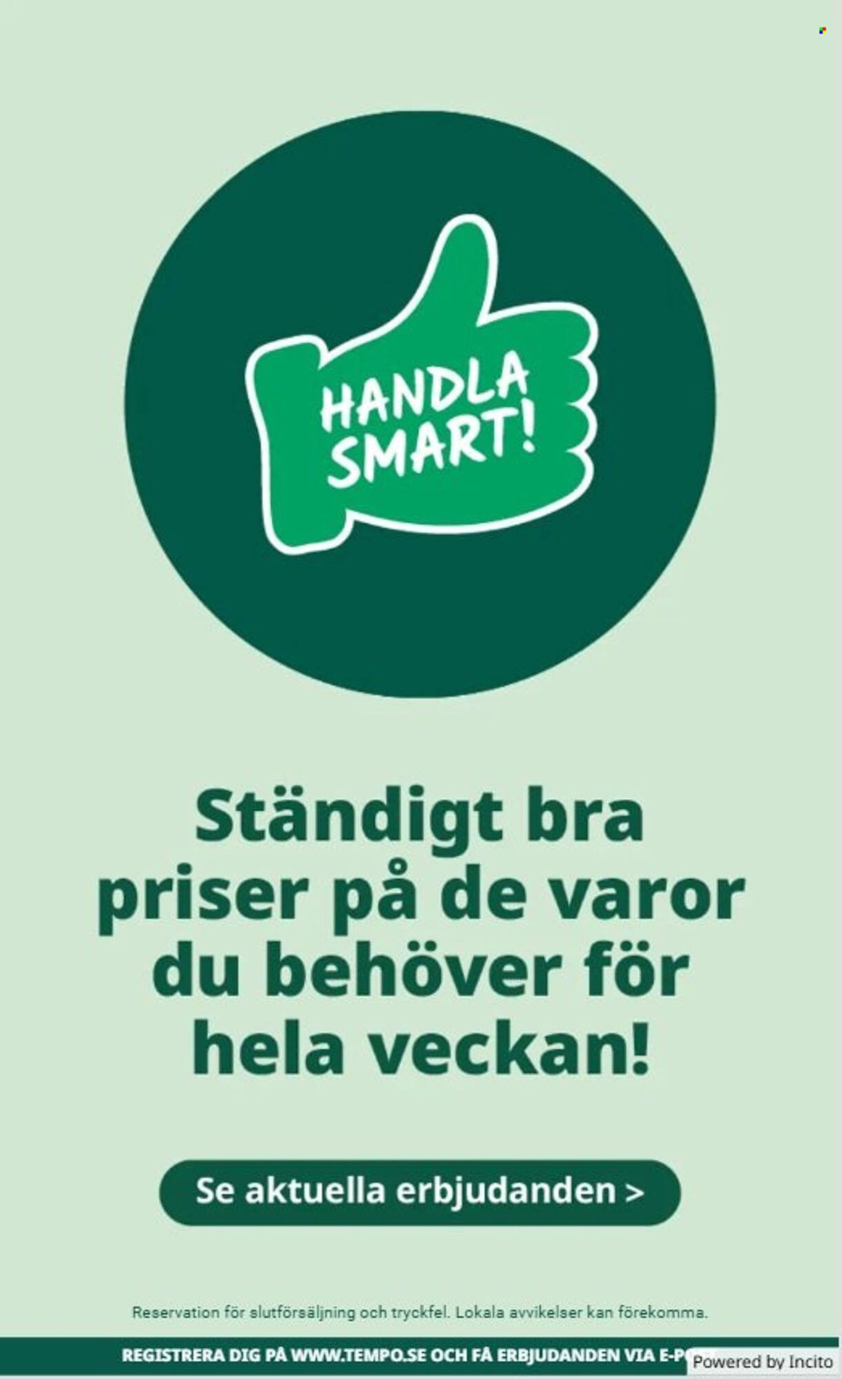 Tempo reklamblad