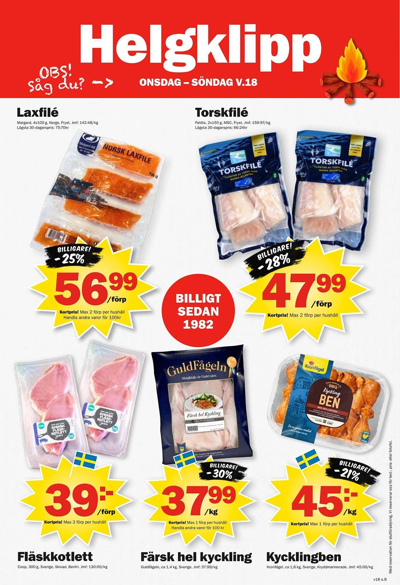 Pekås reklamblad