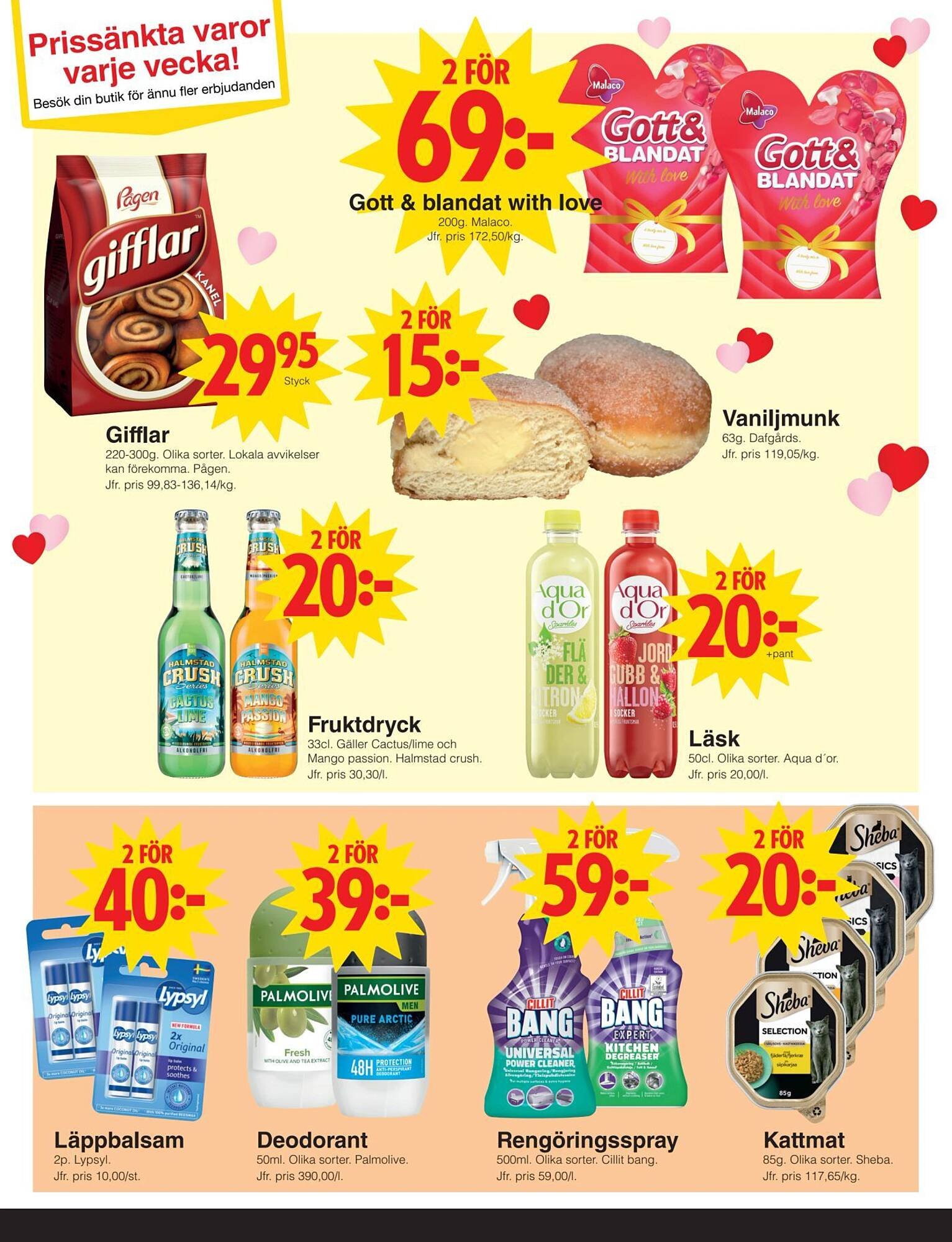 Matöppet reklamblad