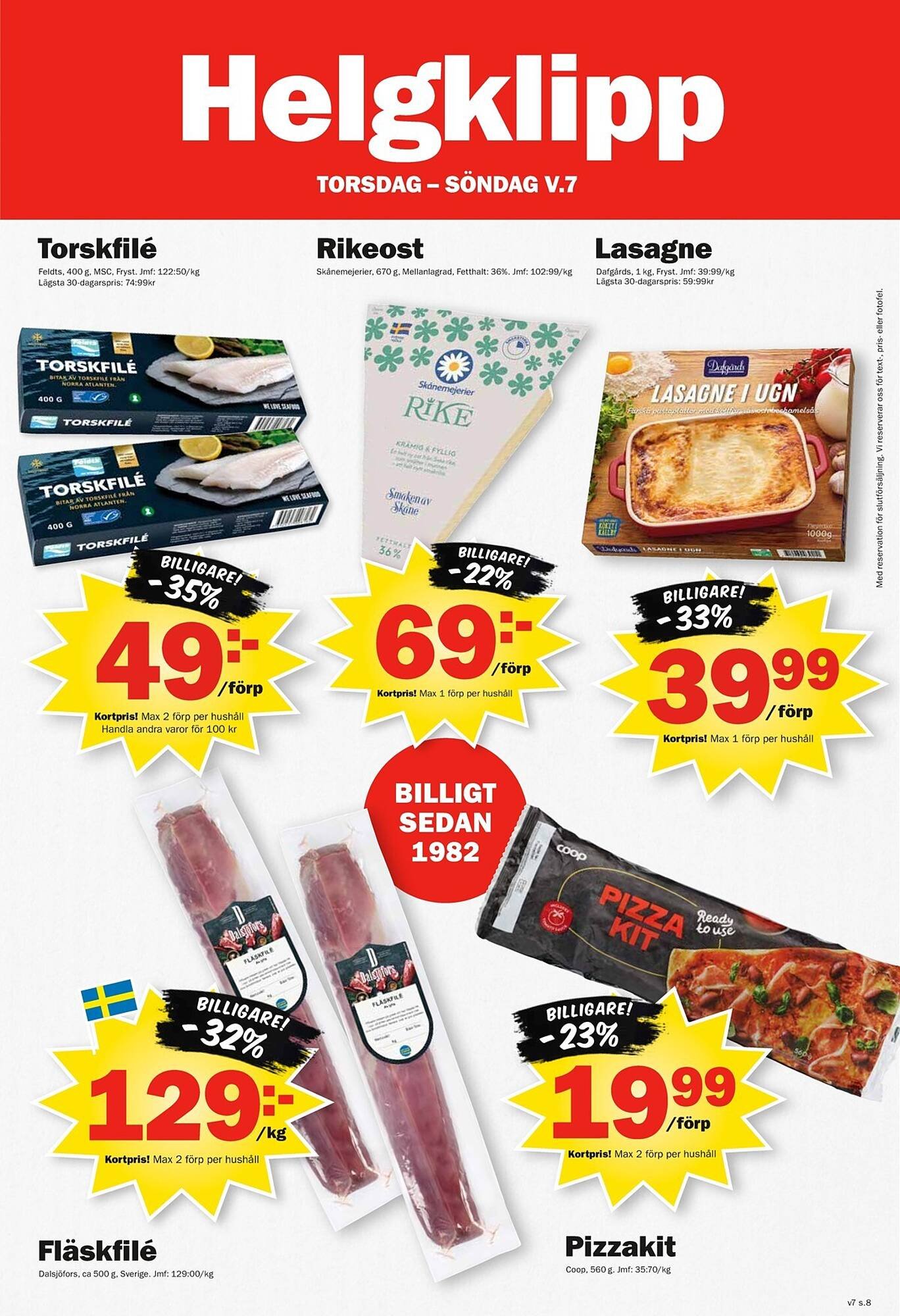 Pekås reklamblad