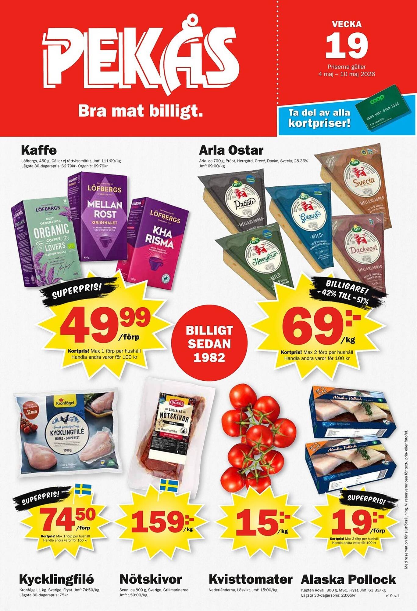 Pekås reklamblad