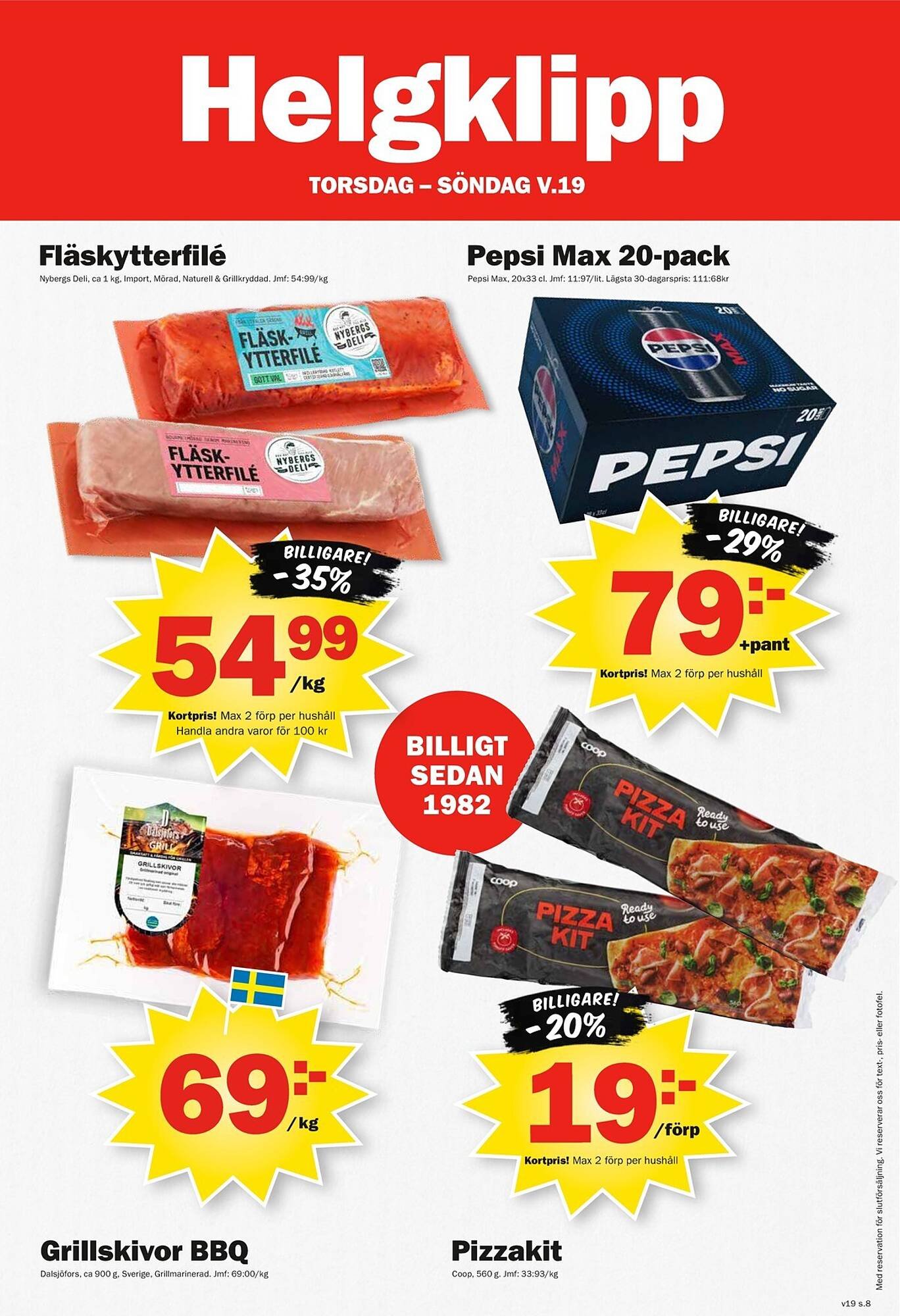 Pekås reklamblad