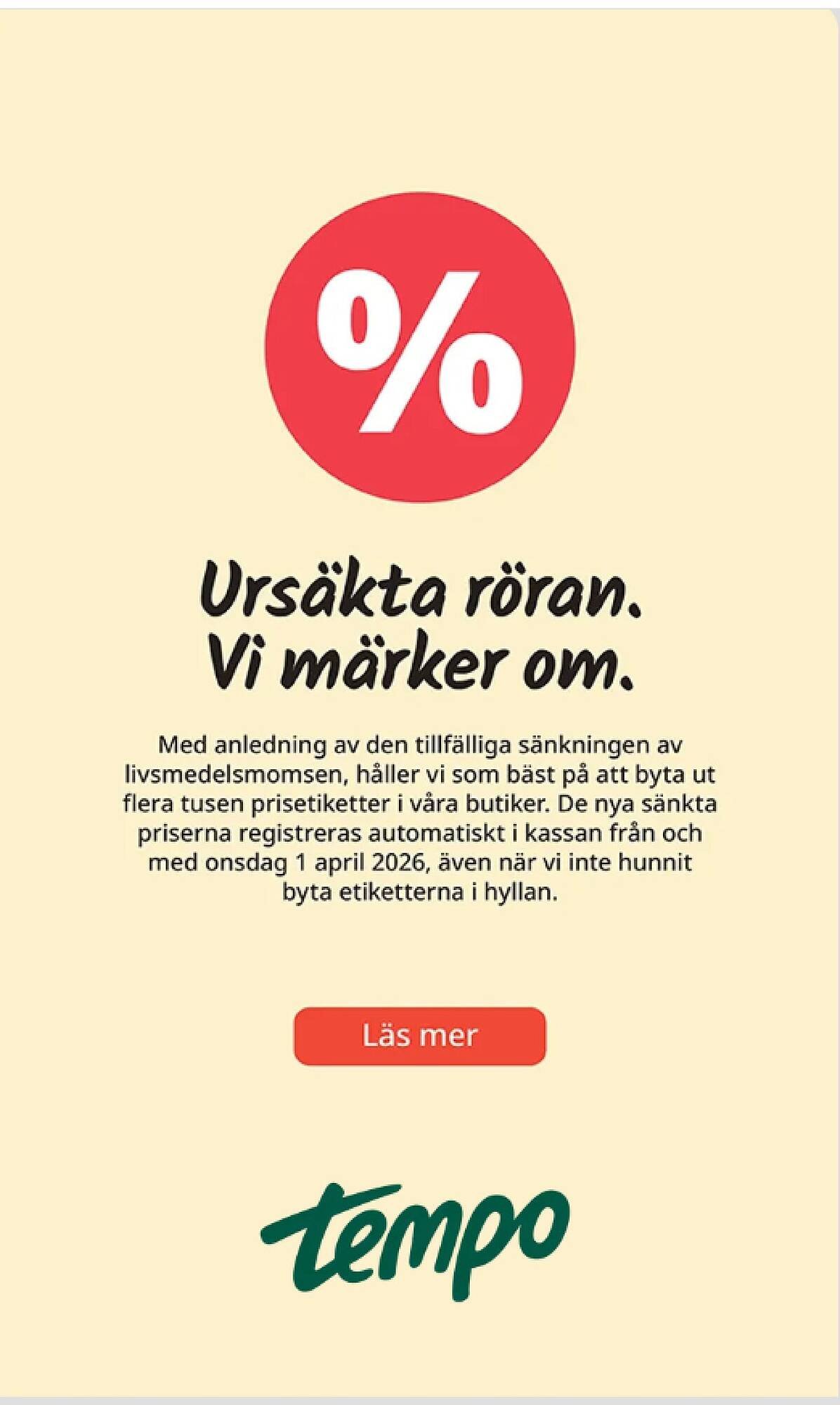 Tempo reklamblad