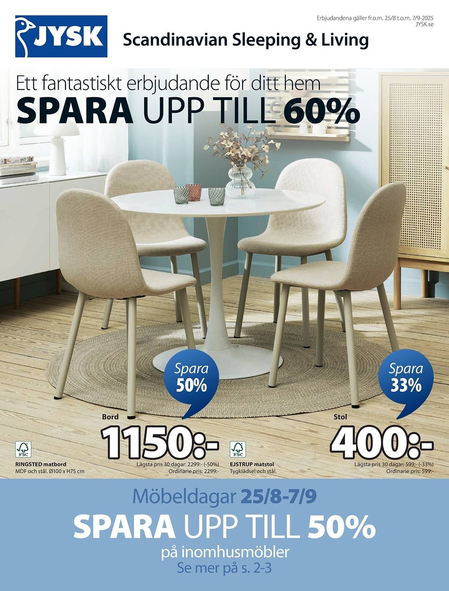 JYSK reklamblad (2025-08-25 - 2025-09-07)