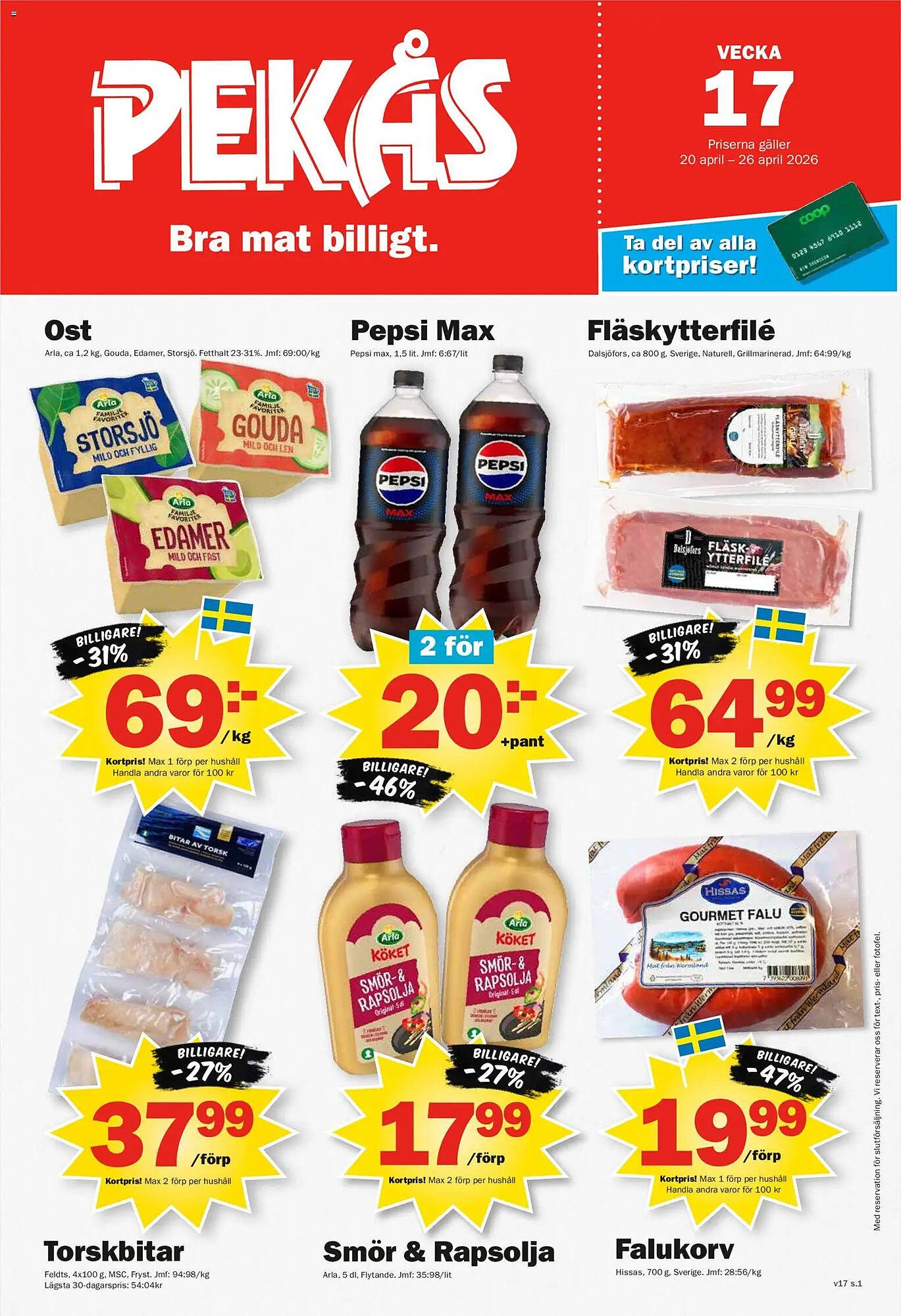 Pekås reklamblad