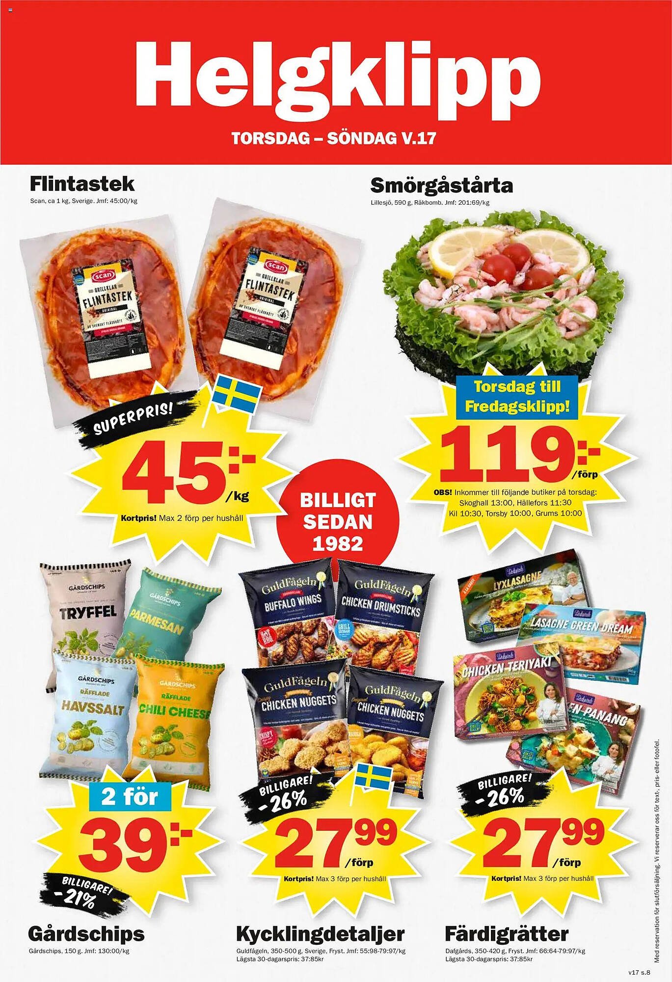 Pekås reklamblad