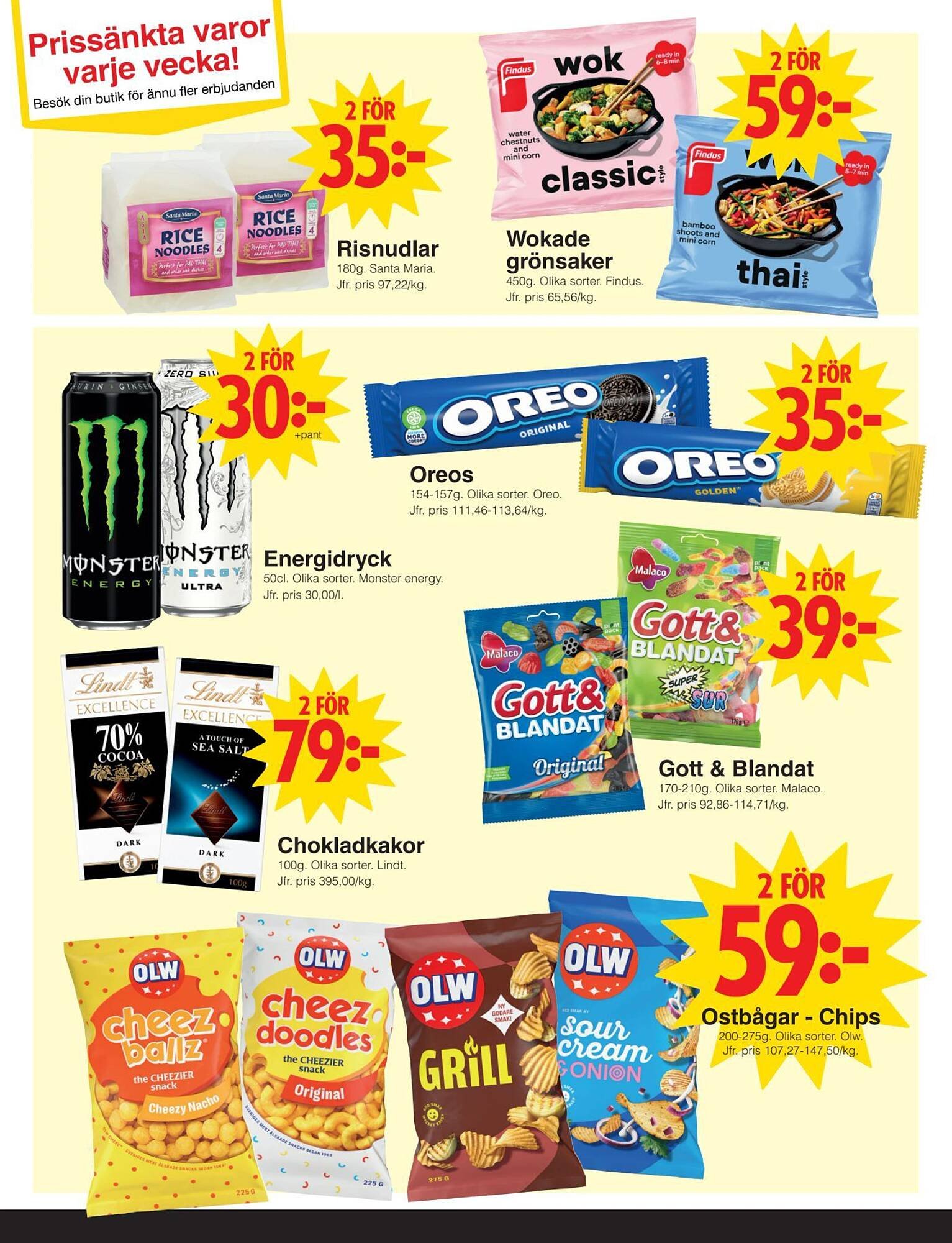 Matöppet reklamblad