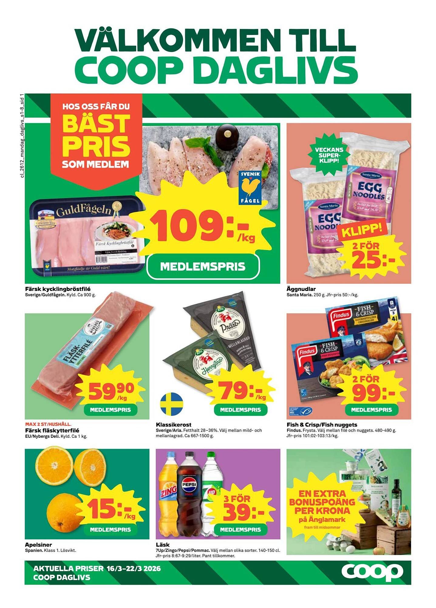 Coop Daglivs reklamblad