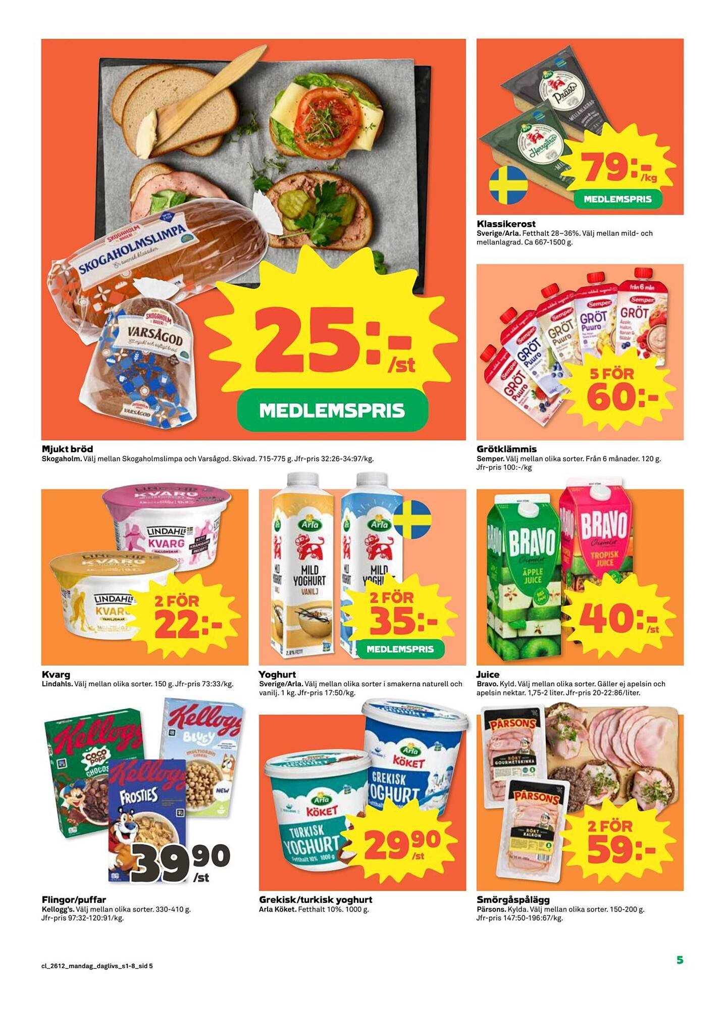 Coop Daglivs reklamblad