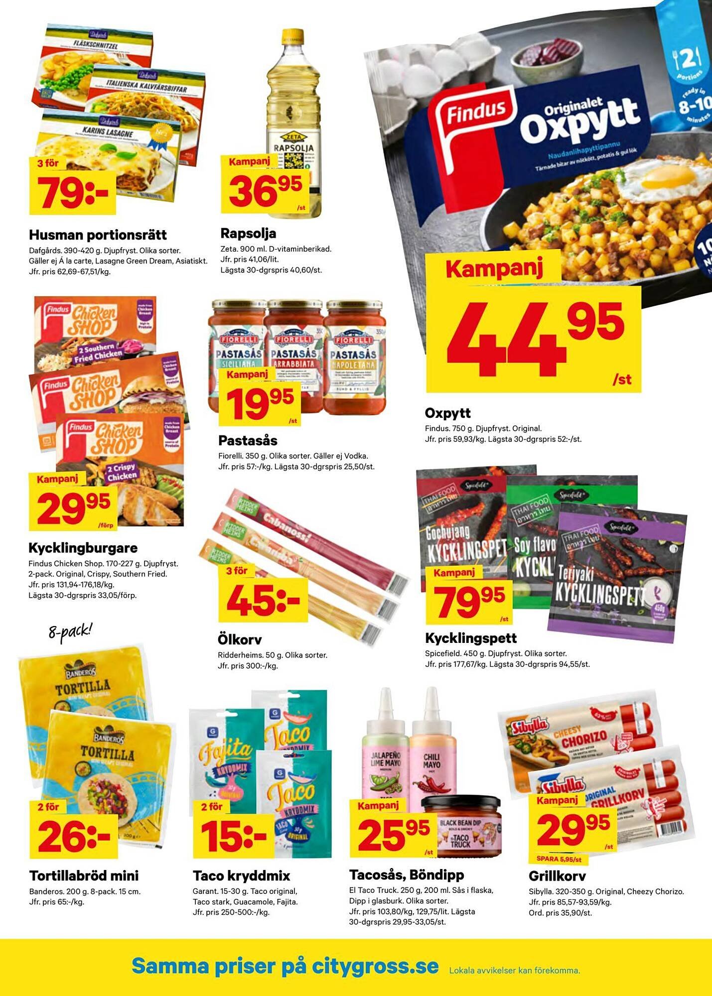 City Gross reklamblad