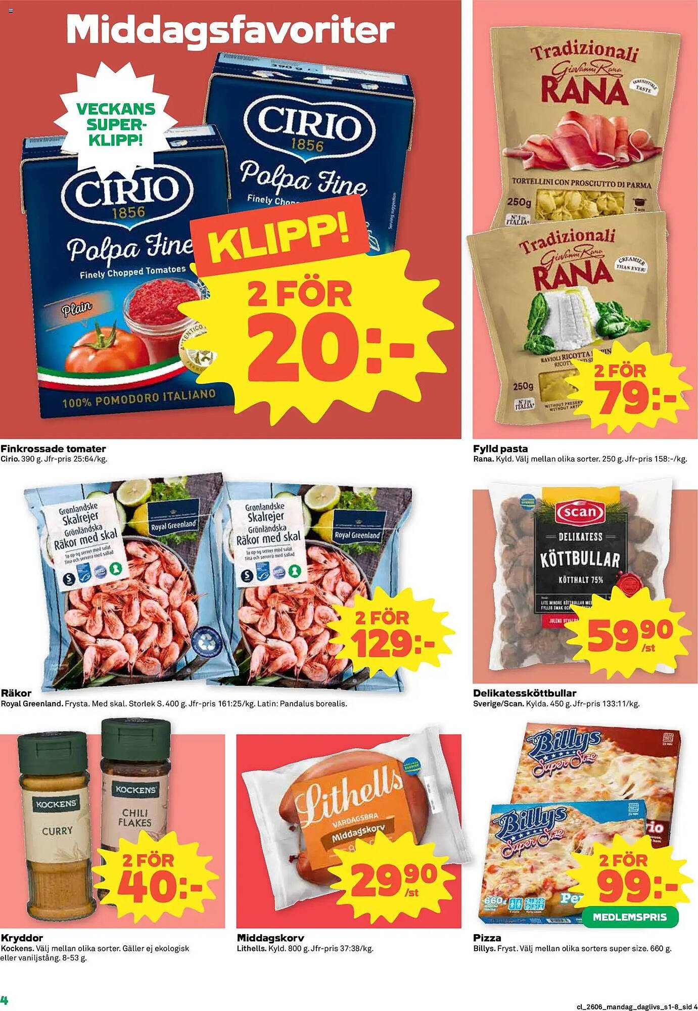 Coop Daglivs reklamblad