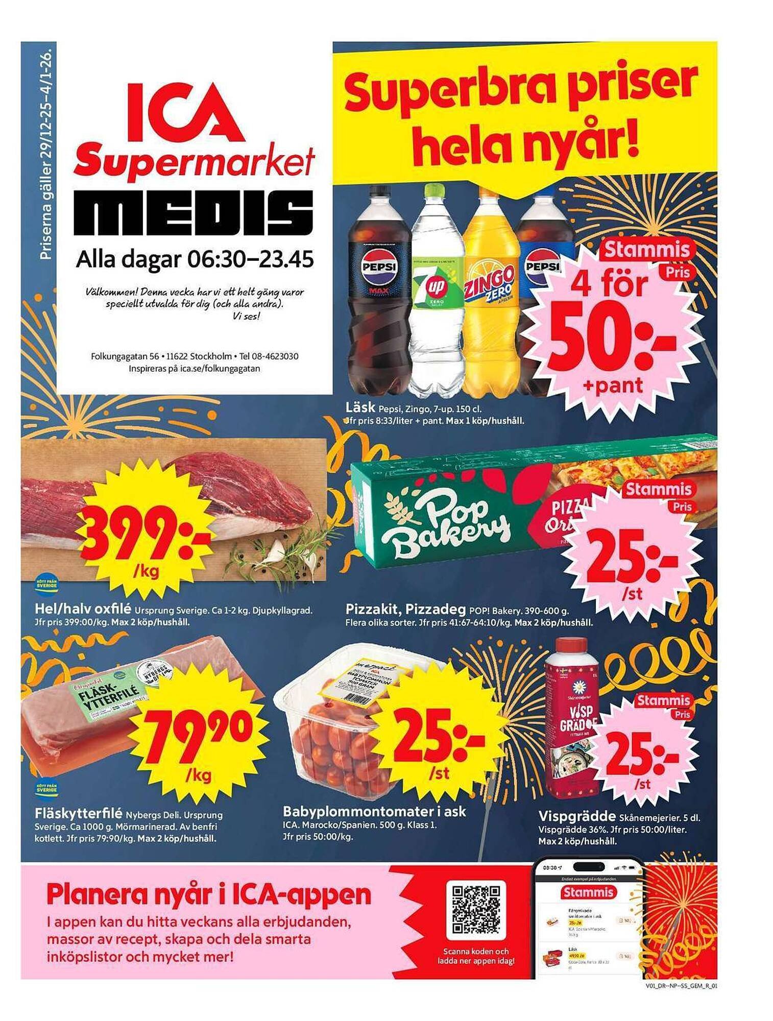 ICA Supermarket reklamblad (2025-12-29 - 2026-01-04)