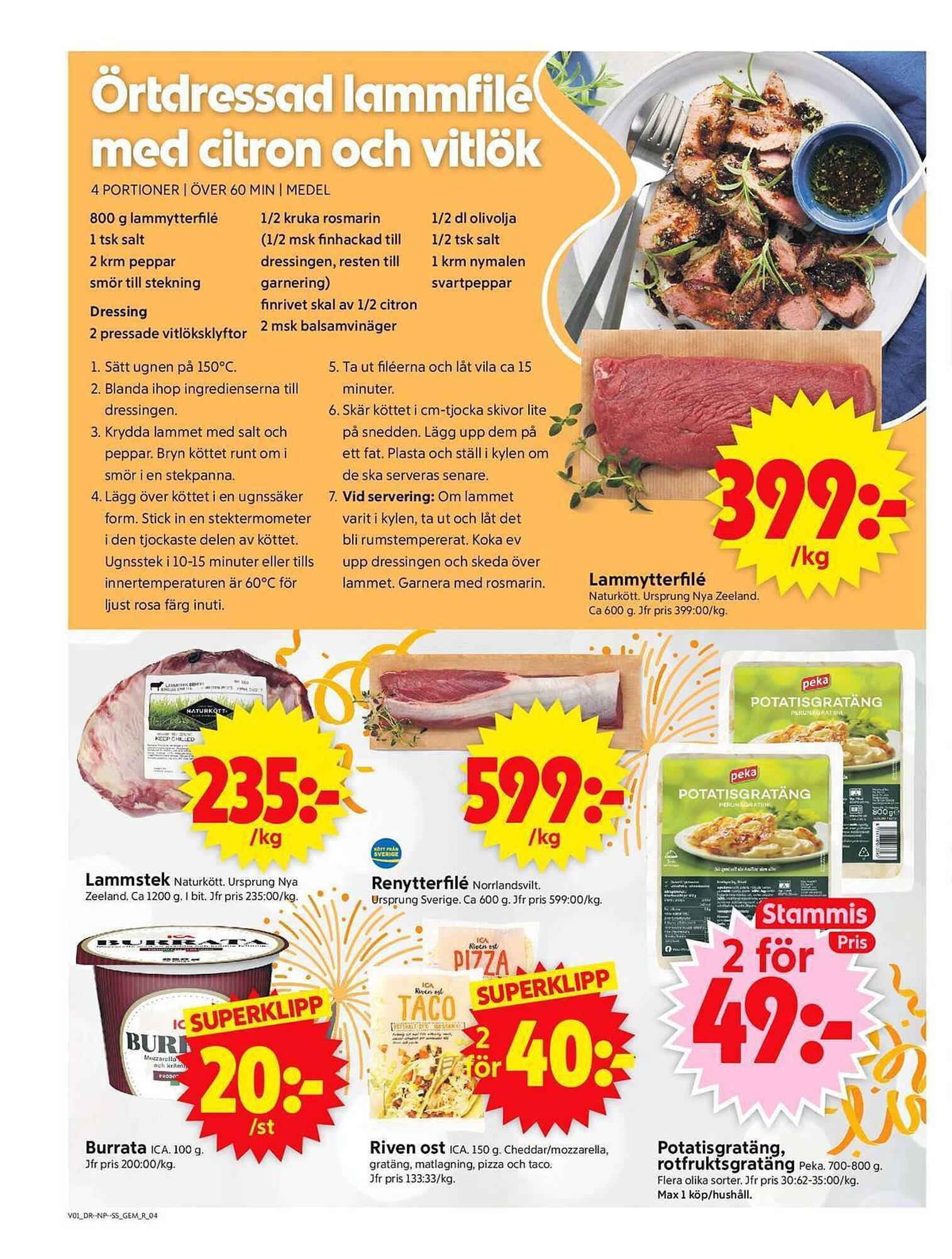 ICA Supermarket reklamblad (2025-12-29 - 2026-01-04)