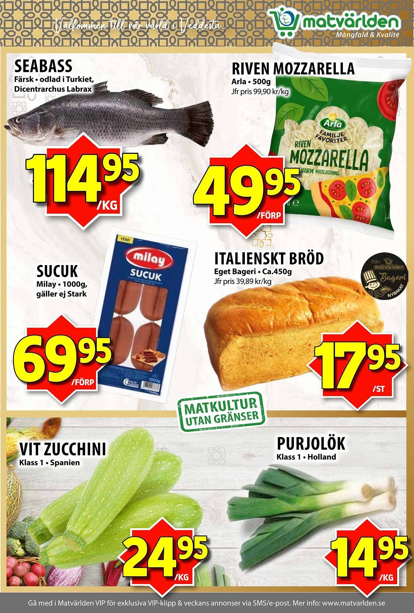 Matvärlden Tensta reklamblad