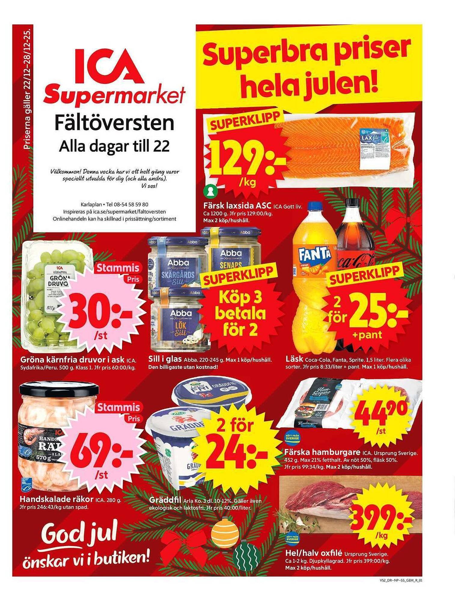 ICA Supermarket reklamblad (2025-12-22 - 2025-12-28)