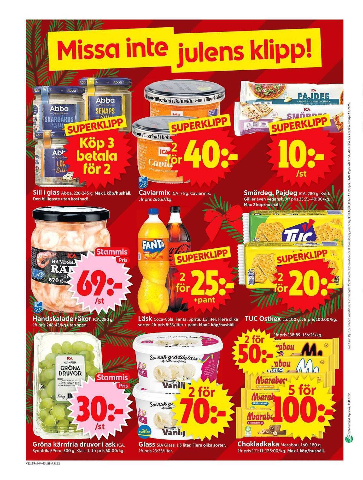 ICA Supermarket reklamblad (2025-12-22 - 2025-12-28)