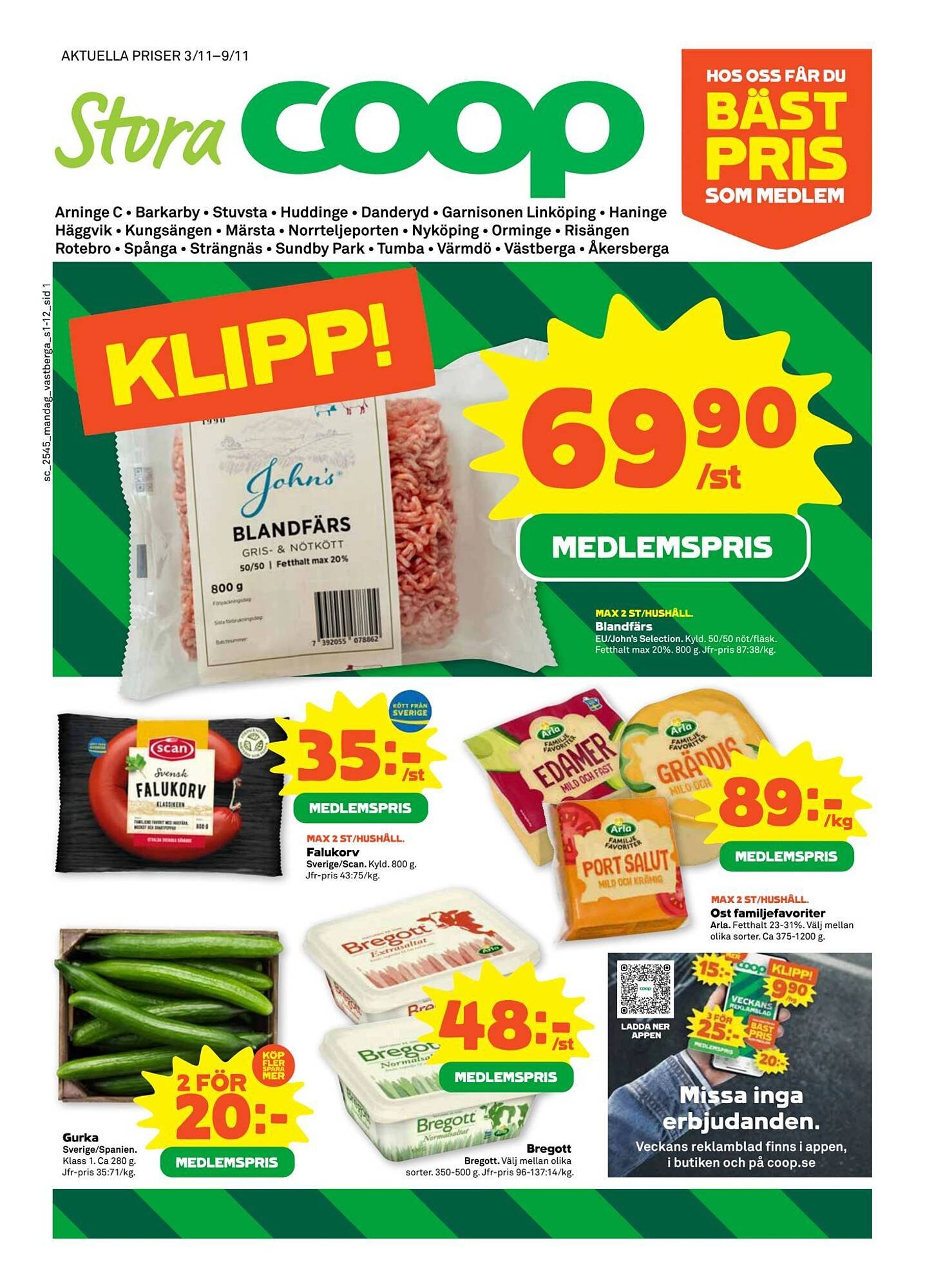 Stora Coop reklamblad (2025-11-03 - 2025-11-09)