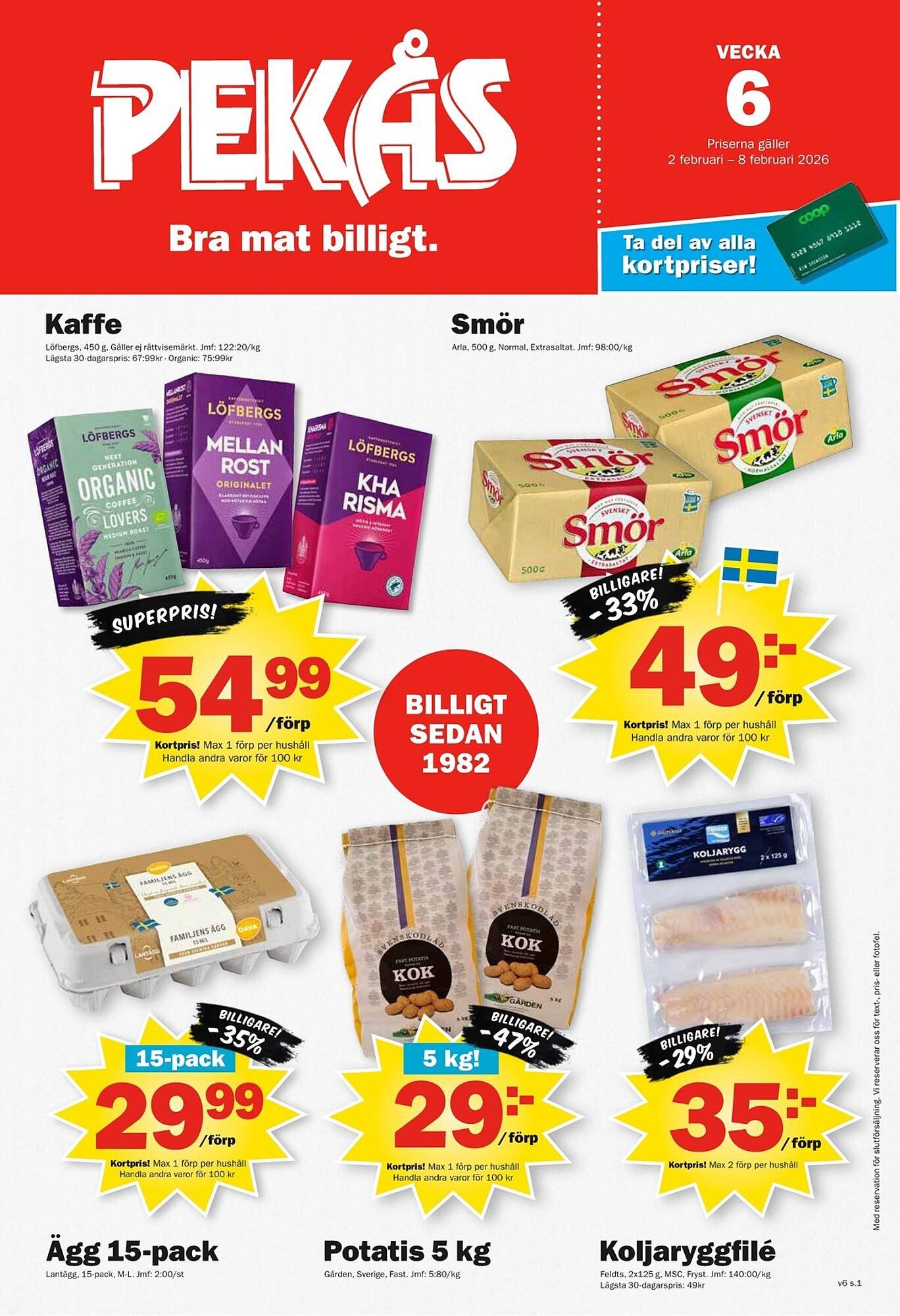 Pekås reklamblad