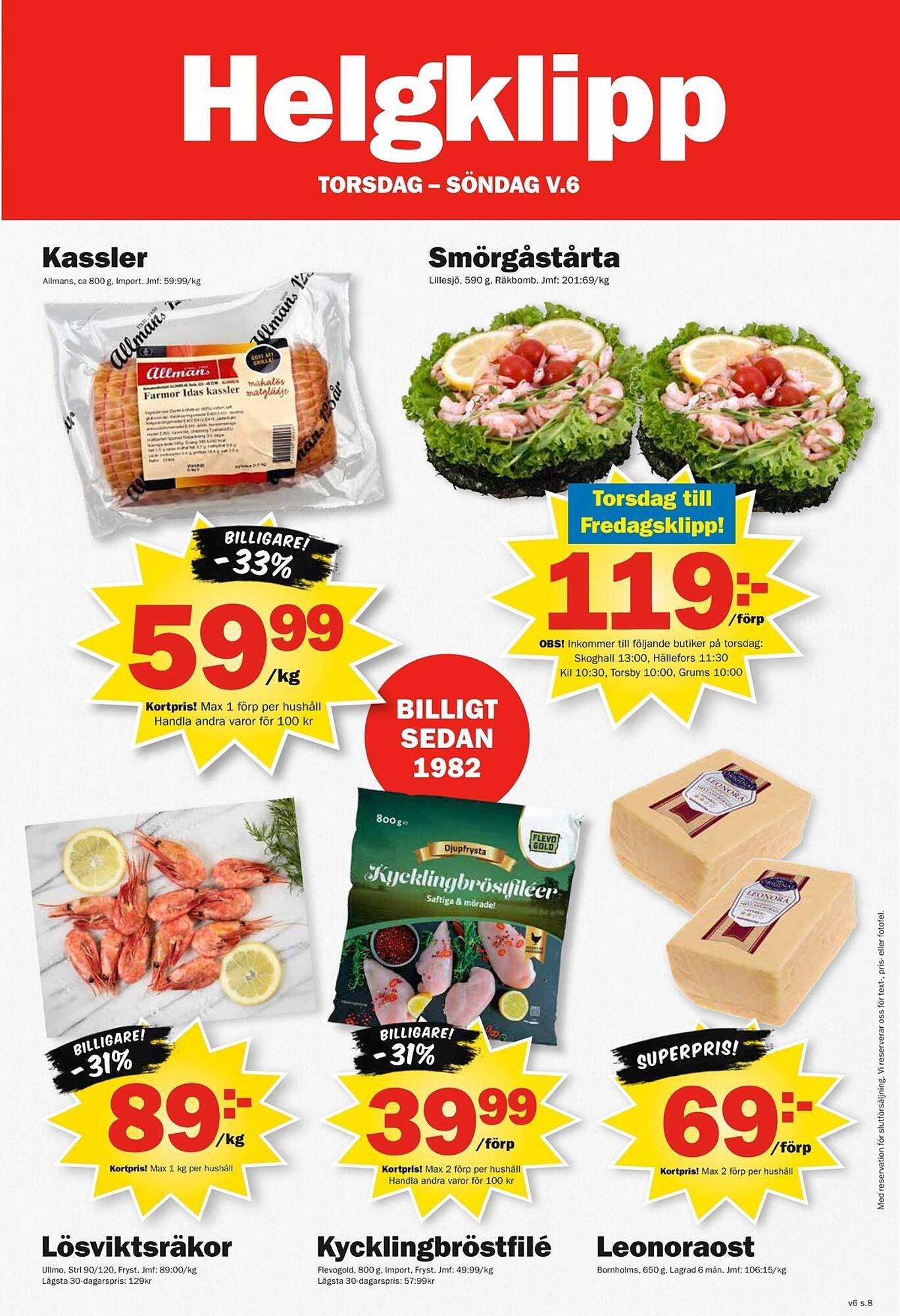 Pekås reklamblad