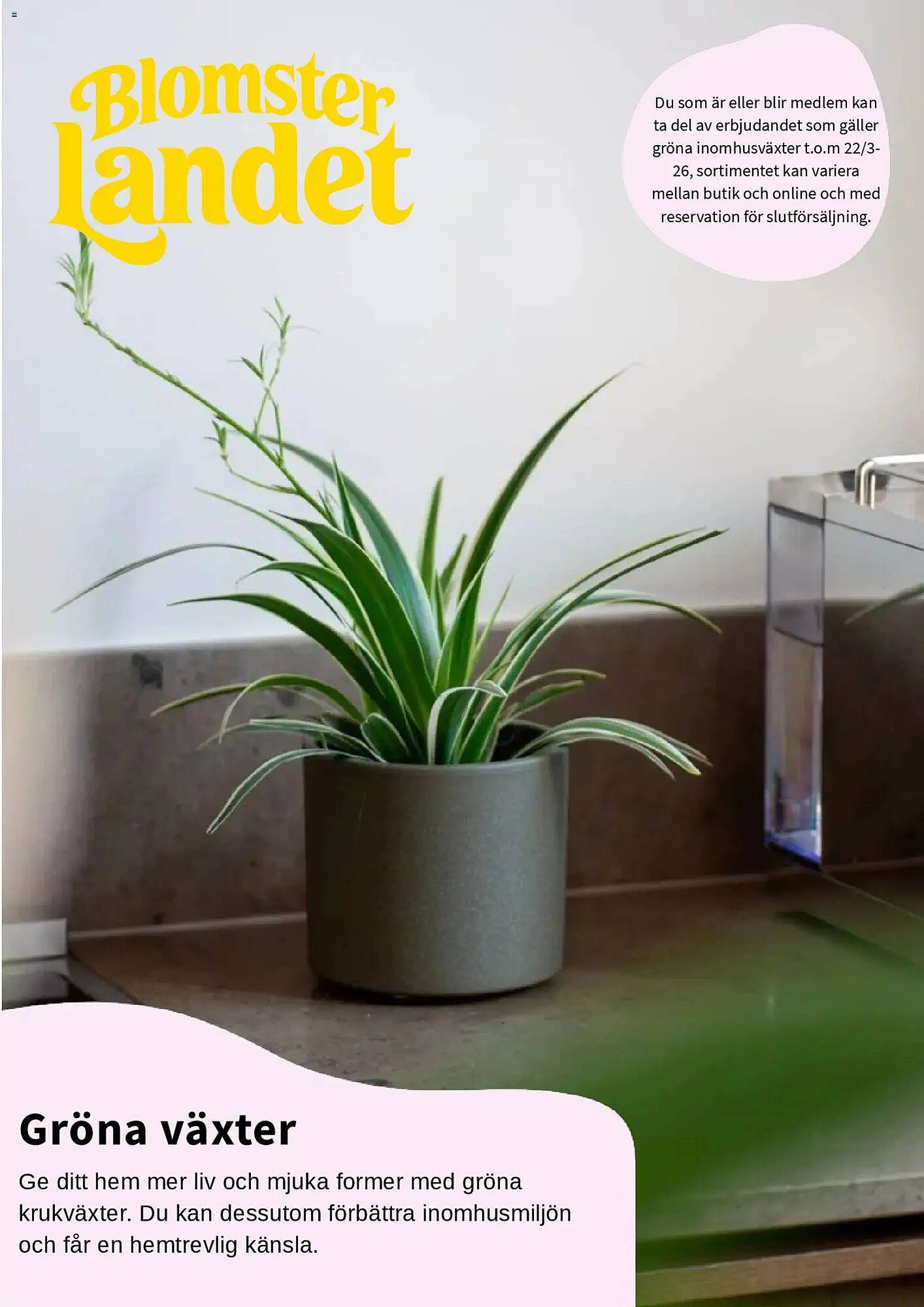 Blomsterlandet reklamblad