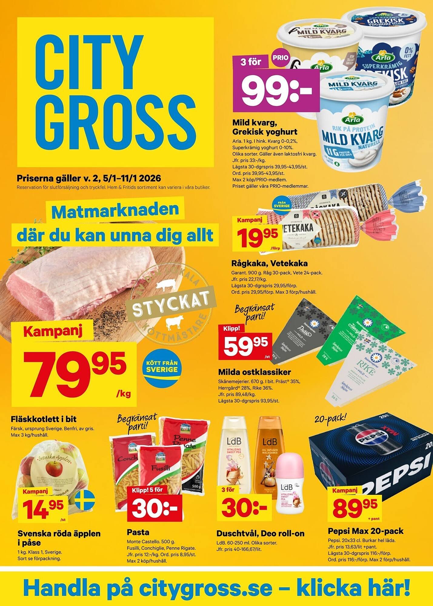 City Gross reklamblad (2026-01-05 - 2026-01-11)