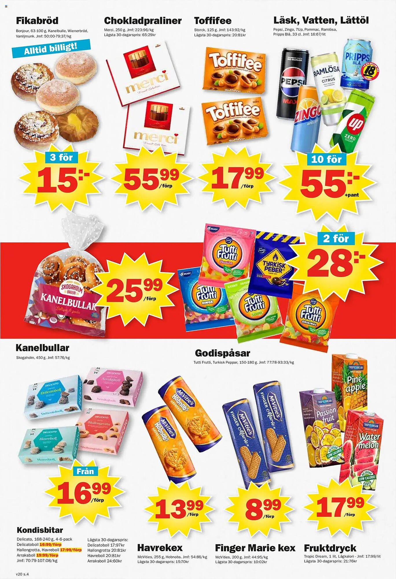 Pekås reklamblad