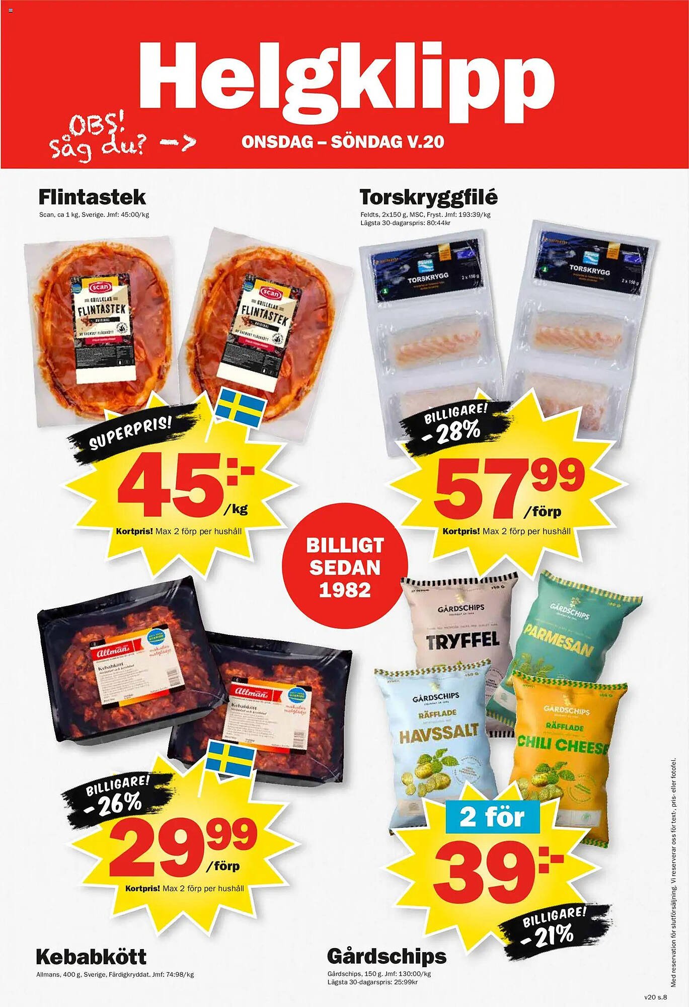 Pekås reklamblad
