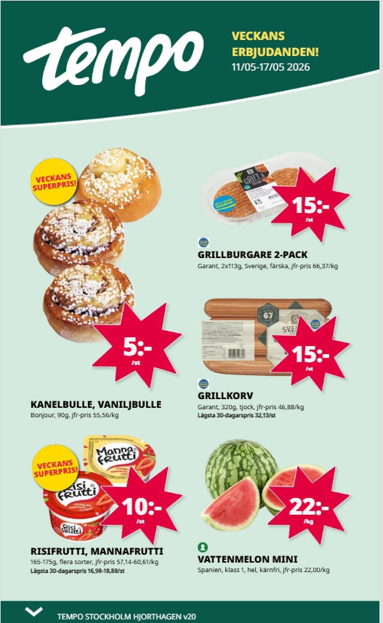 Tempo reklamblad