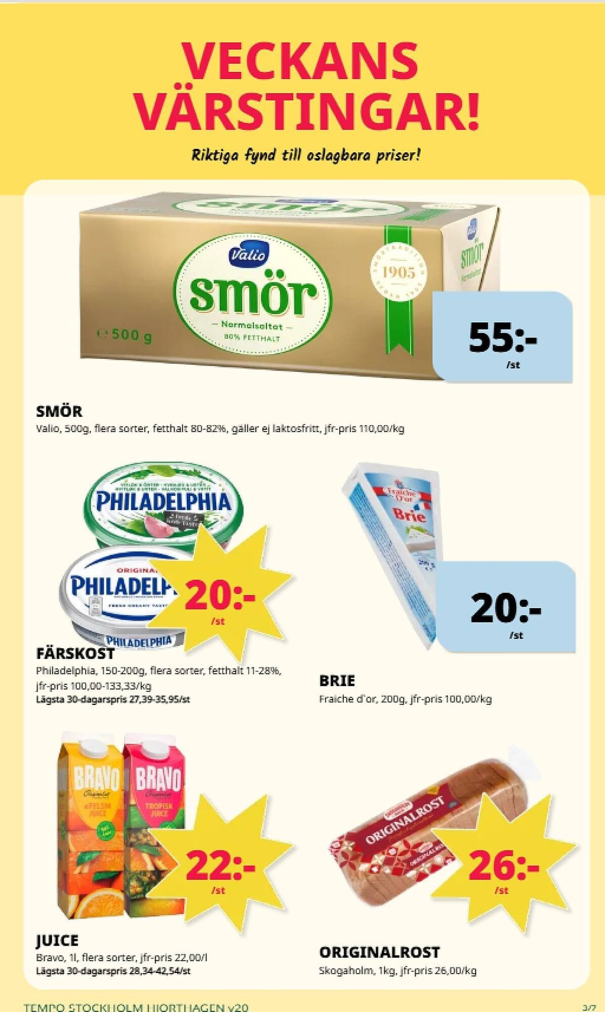 Tempo reklamblad